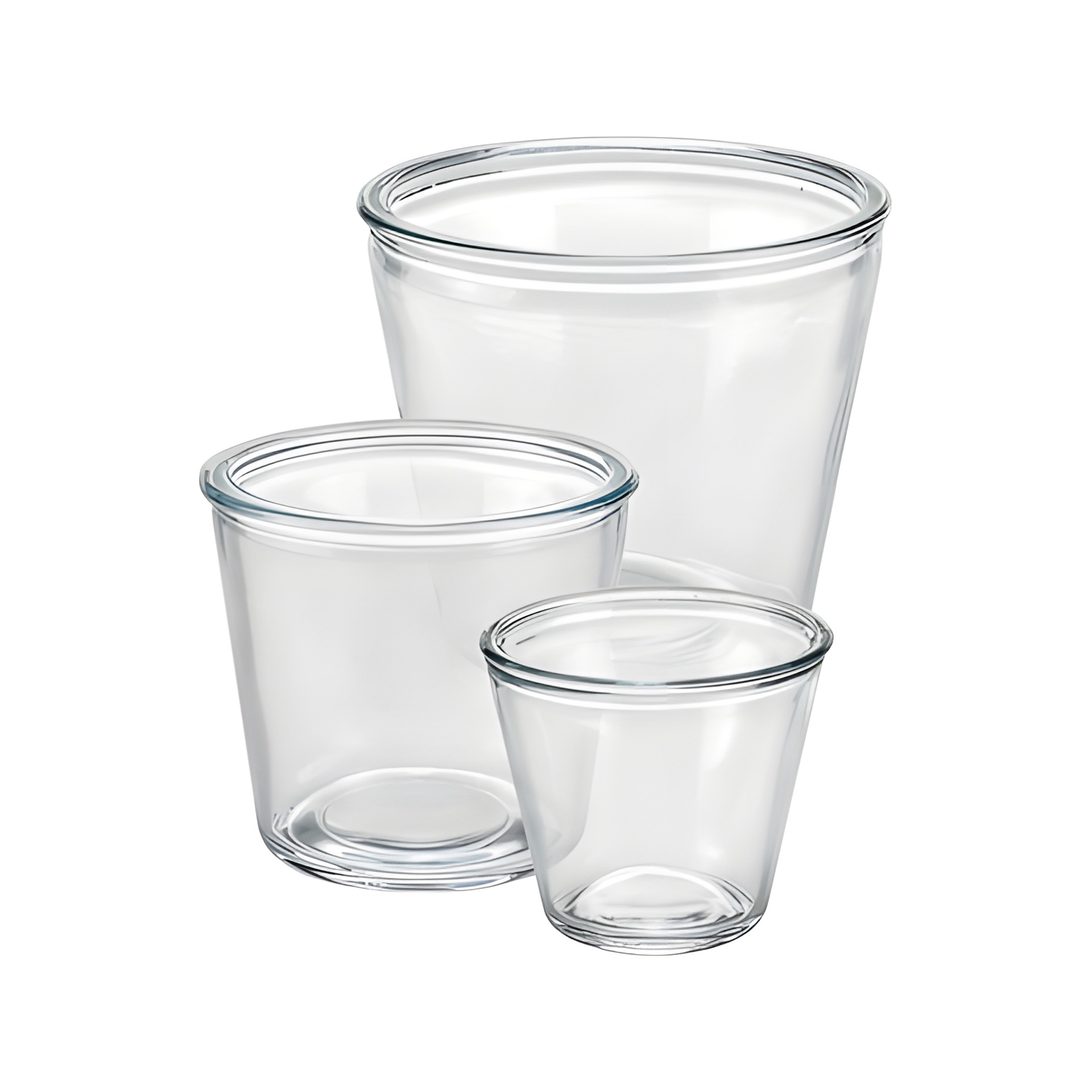 Windlicht konisch, 3er Set