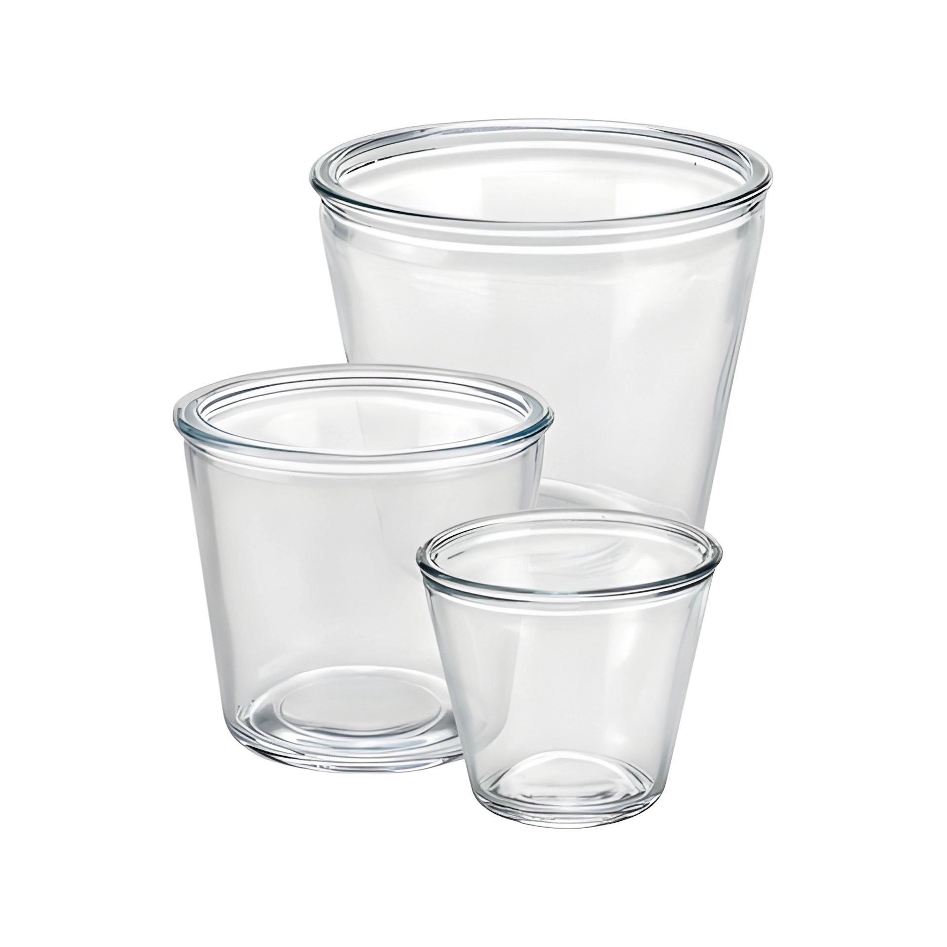 Windlicht konisch, 3er Set