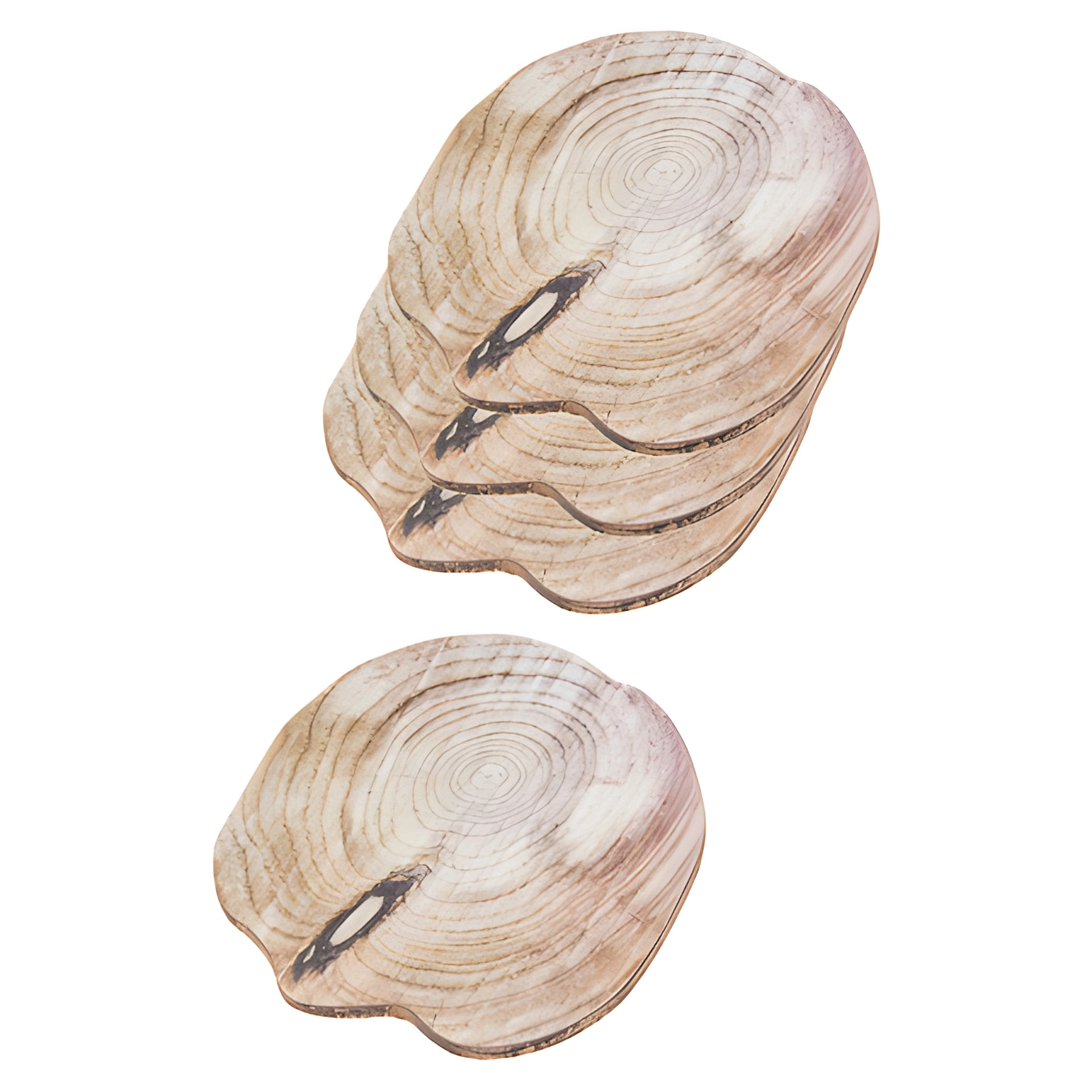 Untersetzer 'Holzdekor', 16 x 14,5 cm, 4er Pack