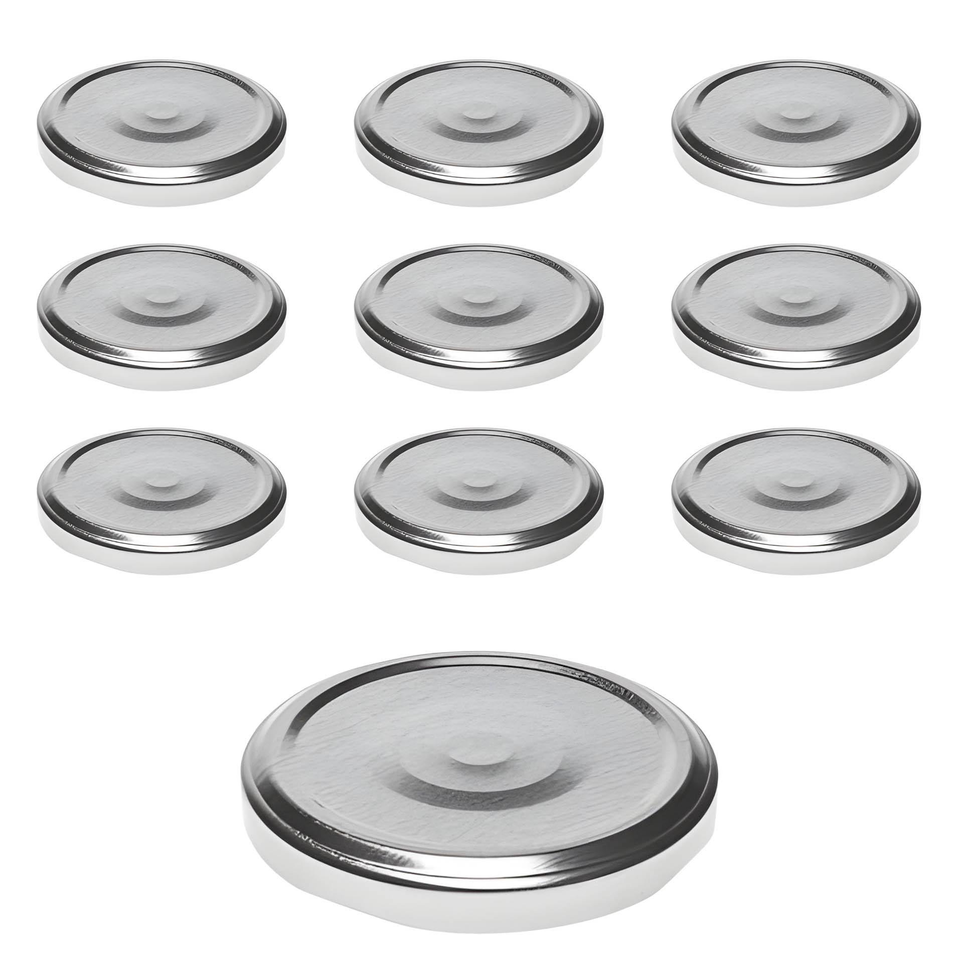 TO  66 silber past. mit Button, 10 Stück