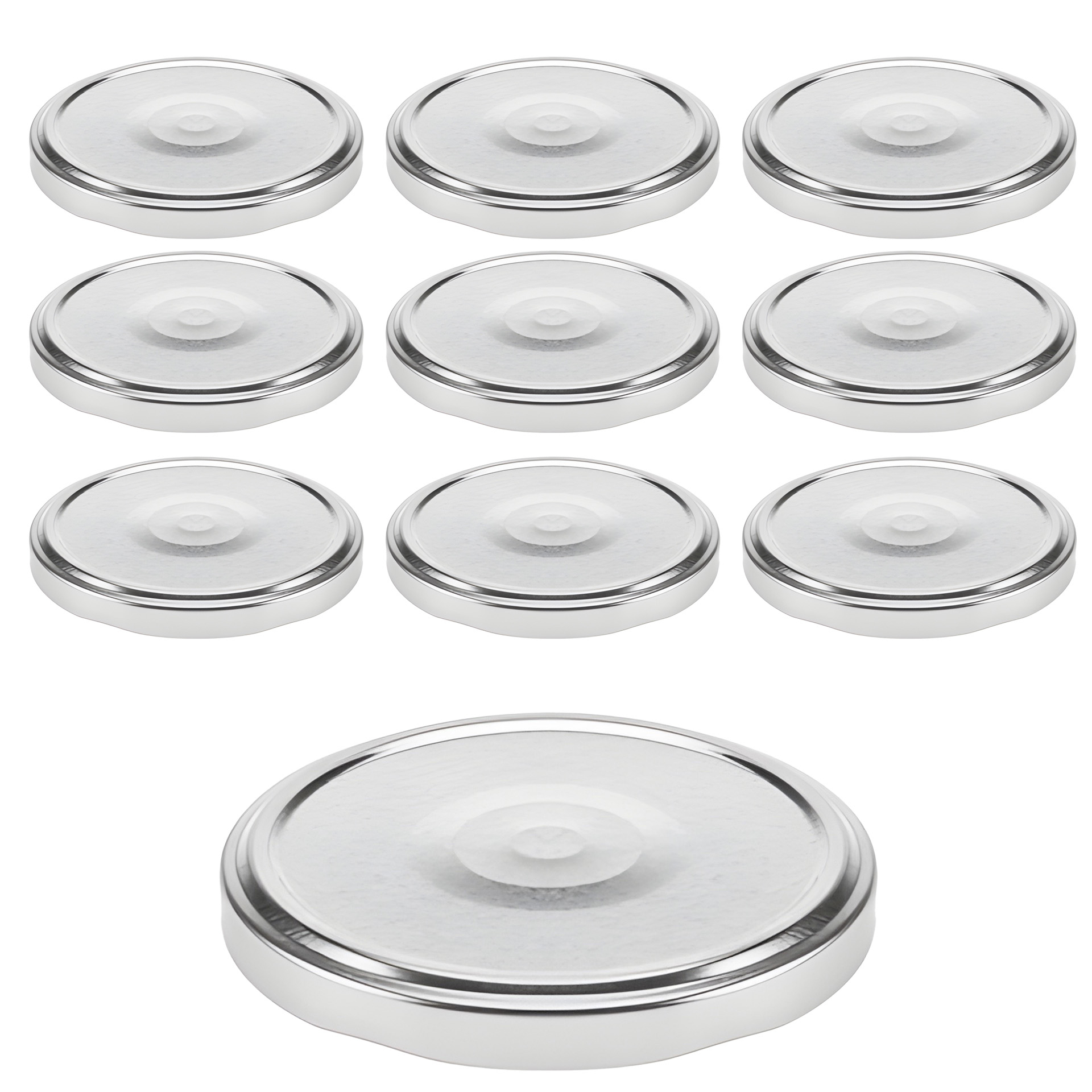 TO 82 silber past. mit Button, 10 Stück