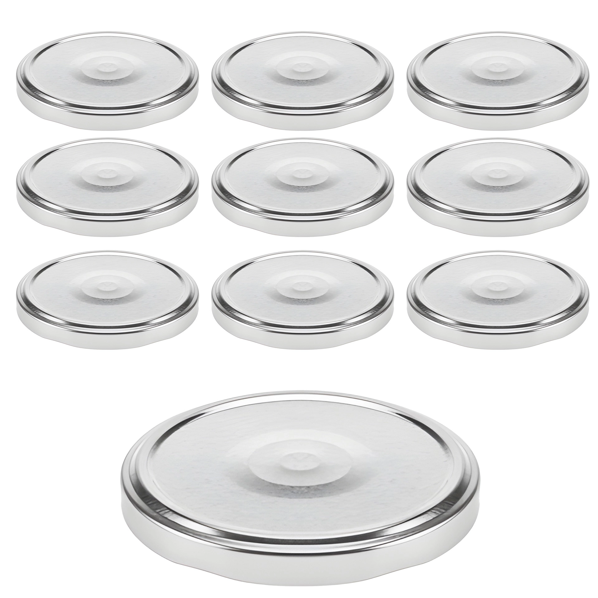 TO 82 silber past. mit Button, 10 Stück