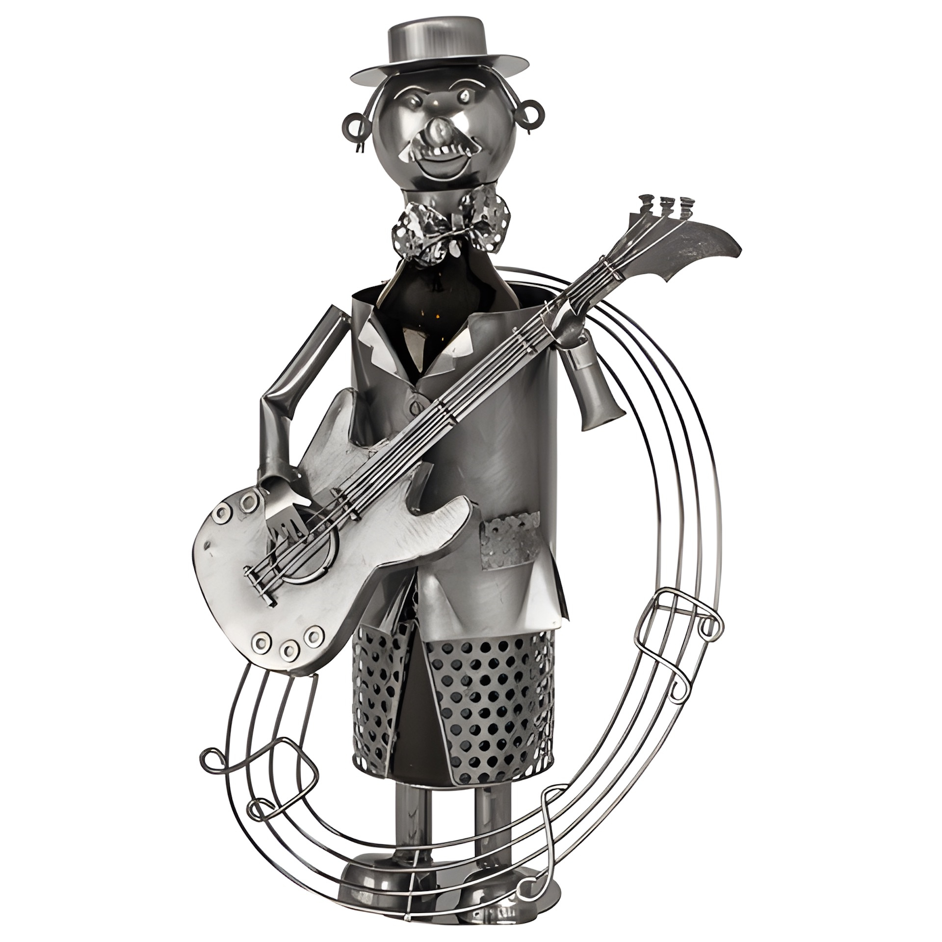 Wein-Flaschenhalter 'Gitarrist'