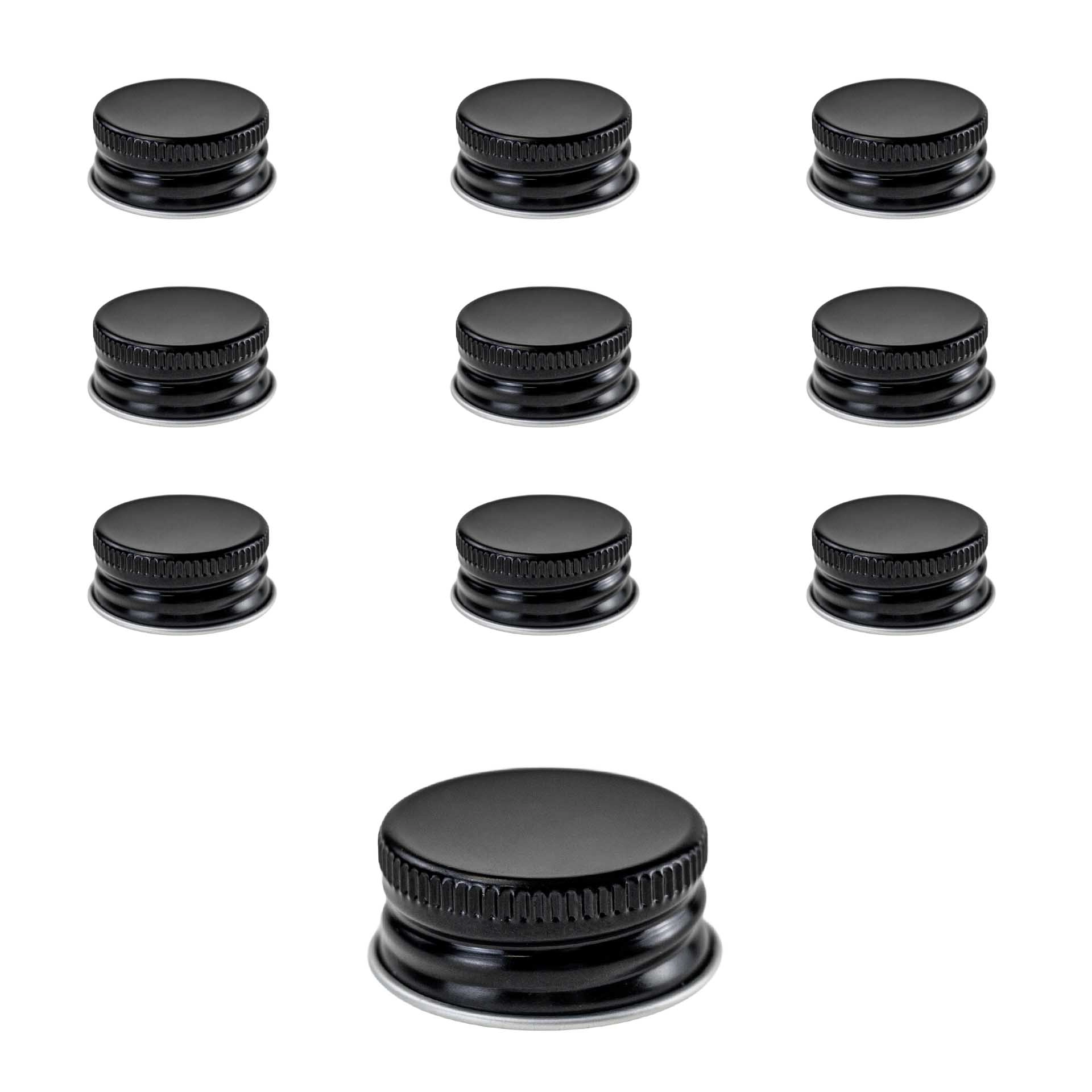 PP 28 schwarz Aluminium, 10 Stück