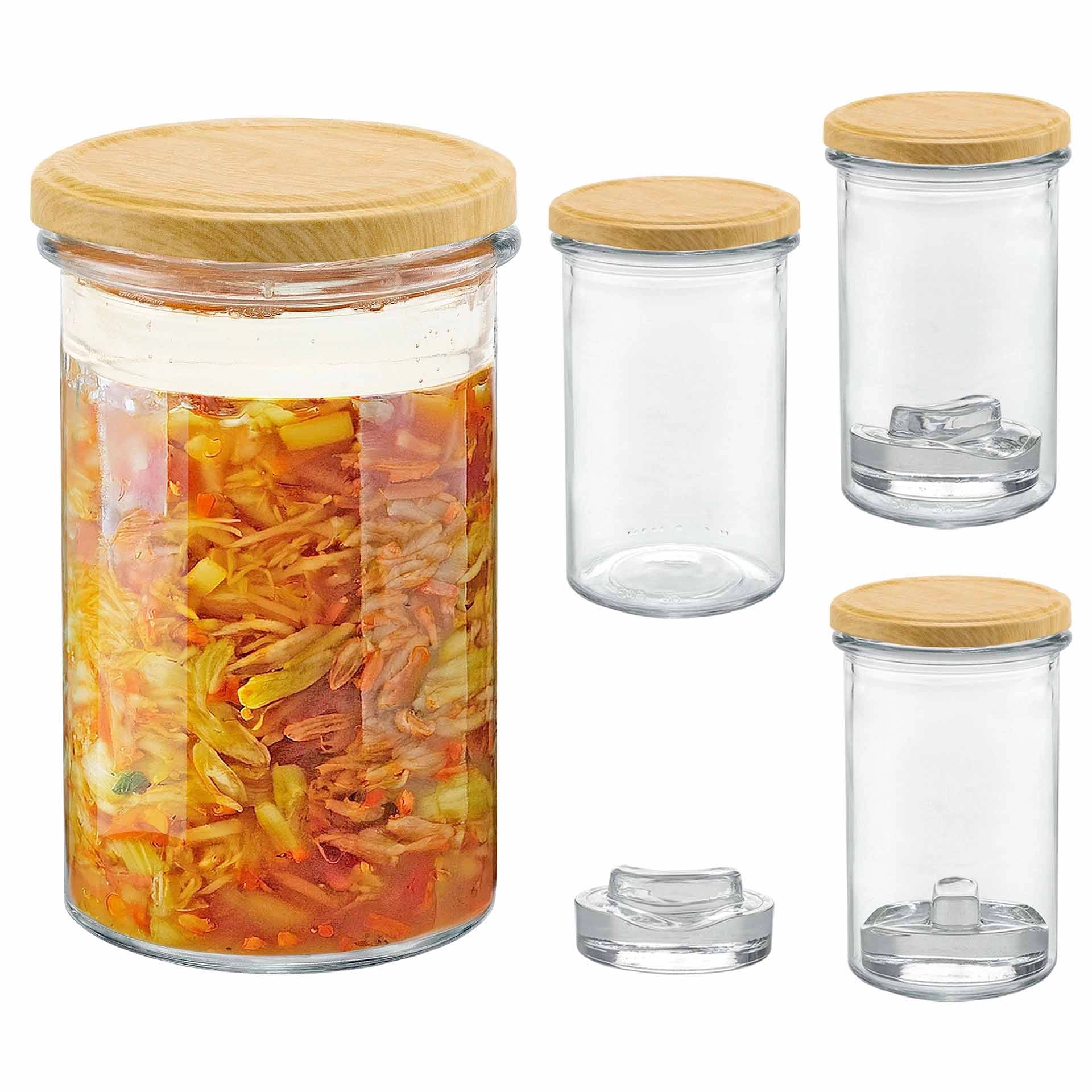 Steffis Fermentier-Set Sturzglas 545 ml, 4 Stück