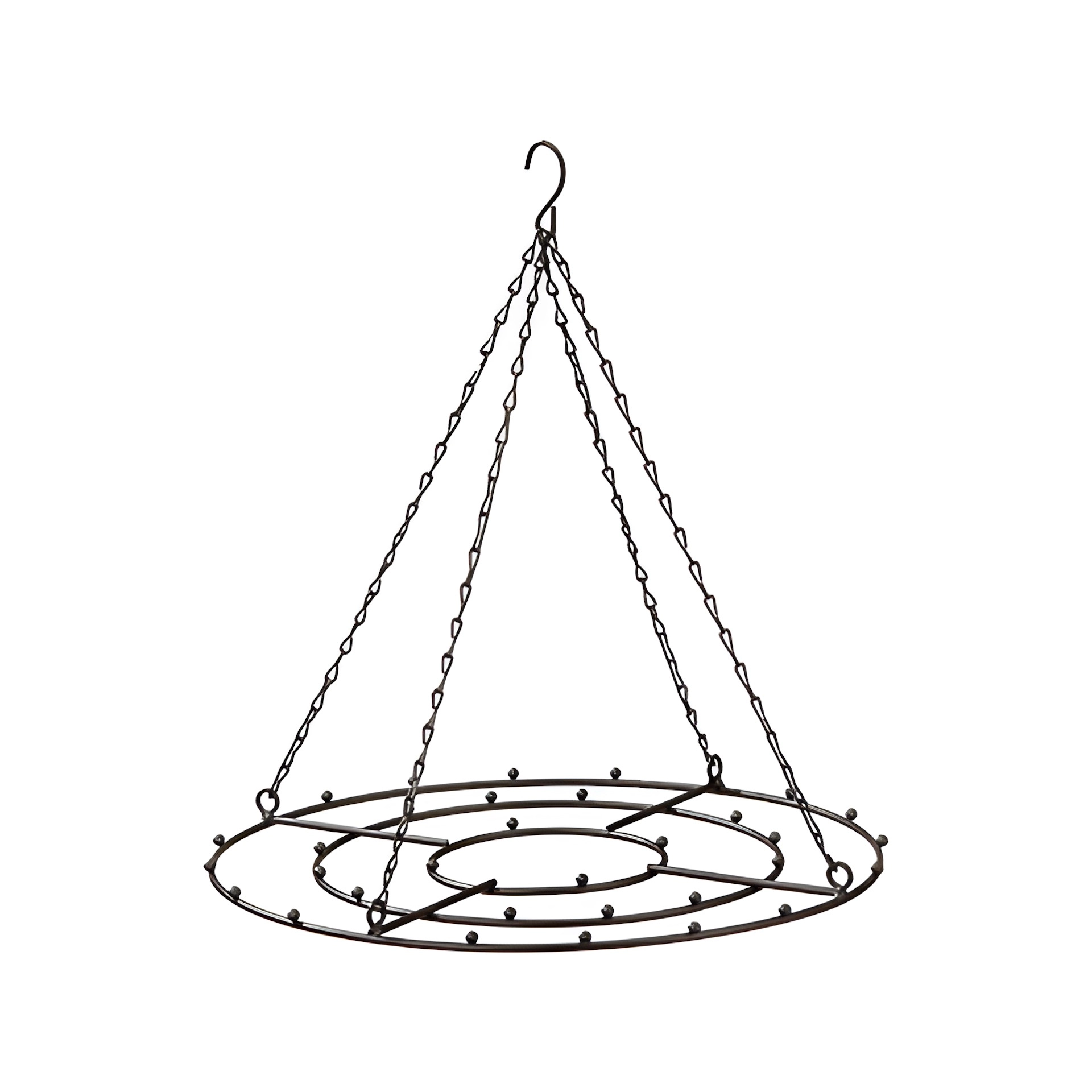 Deko-Metallgestell zum Anhängen, schwarz, Ø 33 cm