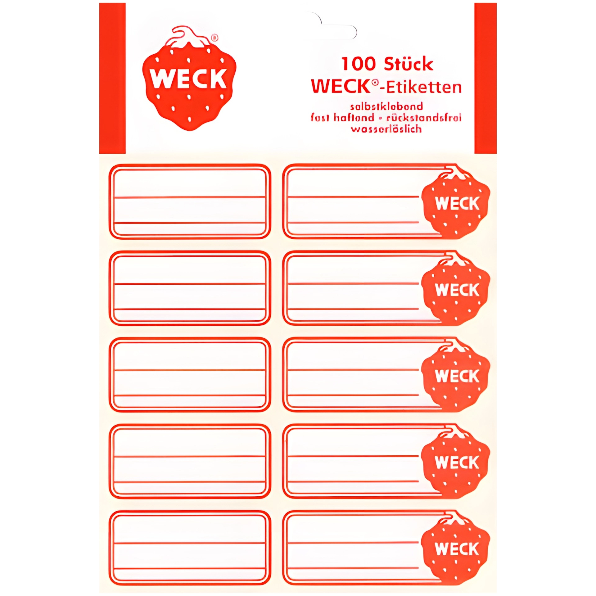 WECK-Etiketten - 100 Stück