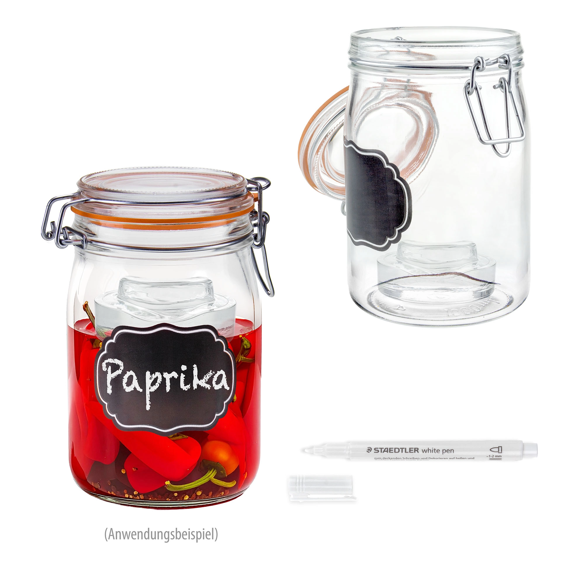 Fermentier-Set mit Bügelgläsern 1000 ml