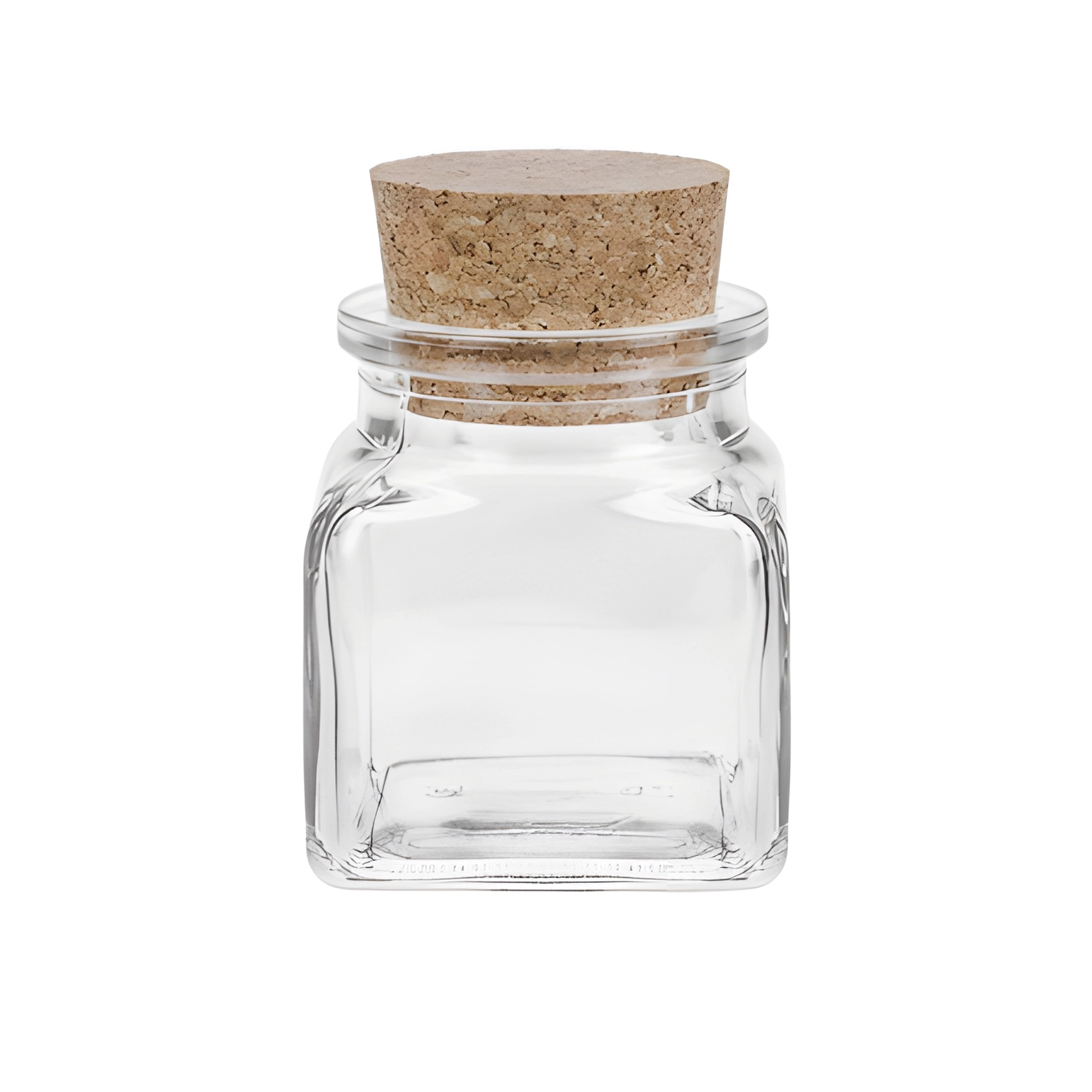 Korkenglas  120 ml quadratisch