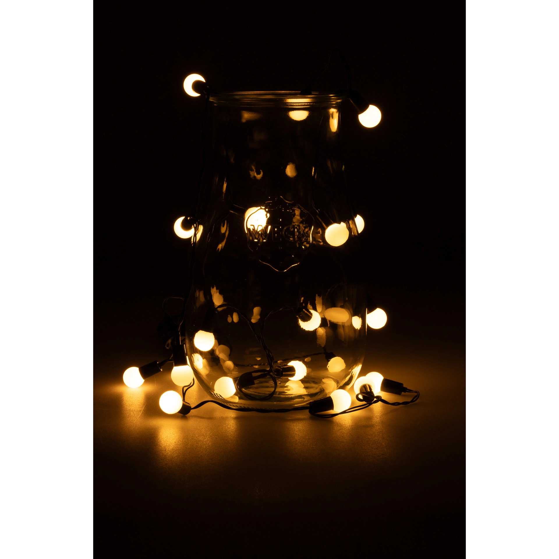 Lichterkette 'Glühbirnen' 20 LEDs, weiß mit Timer
