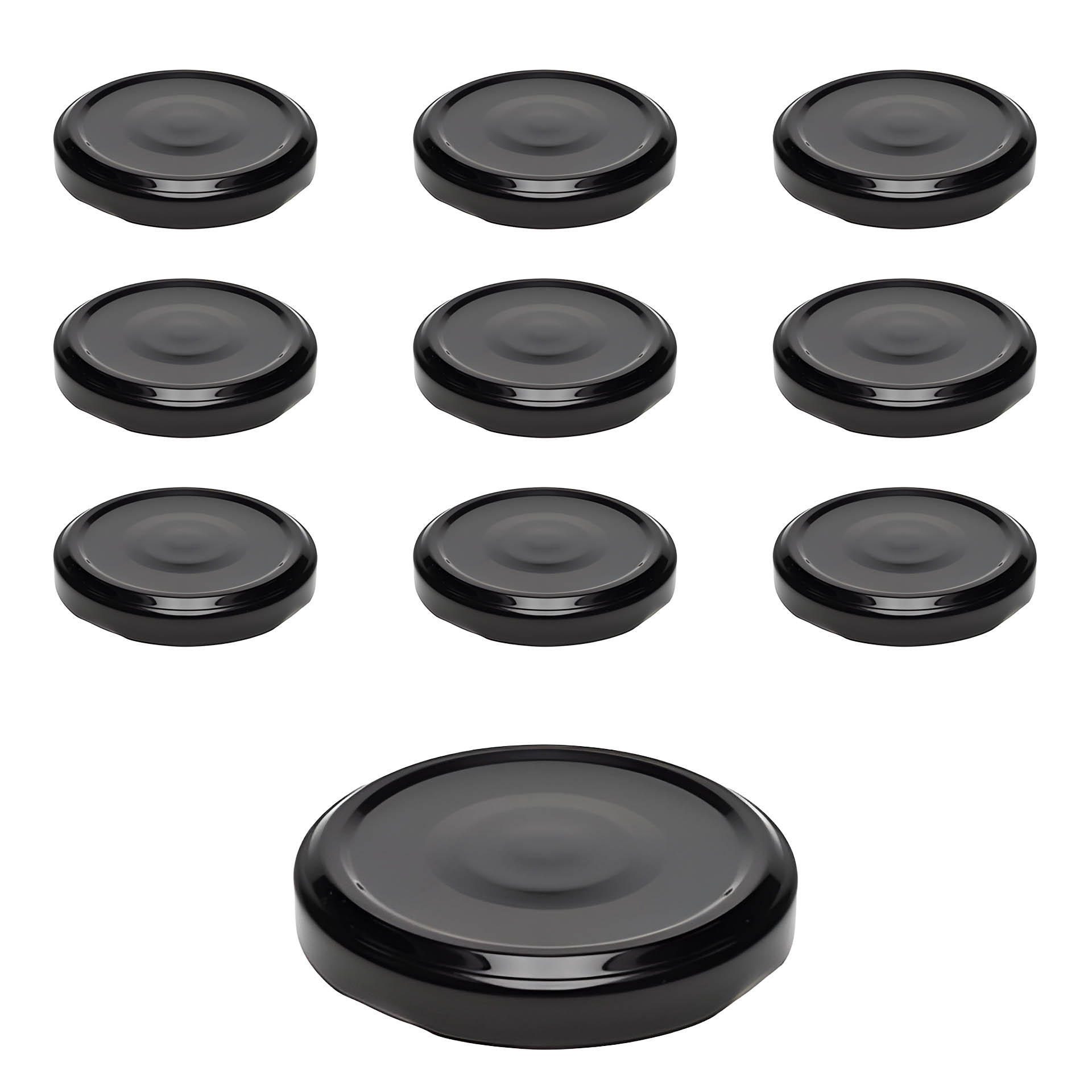 TO  53 schwarz past. mit Button, 10 Stück