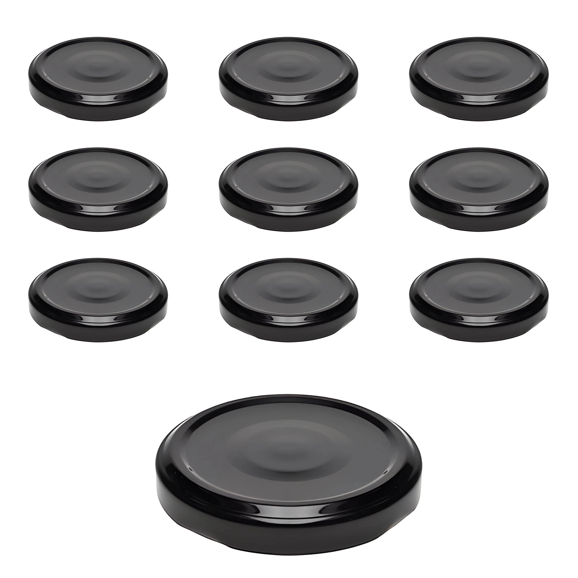 TO  53 schwarz past. mit Button, 10 Stück