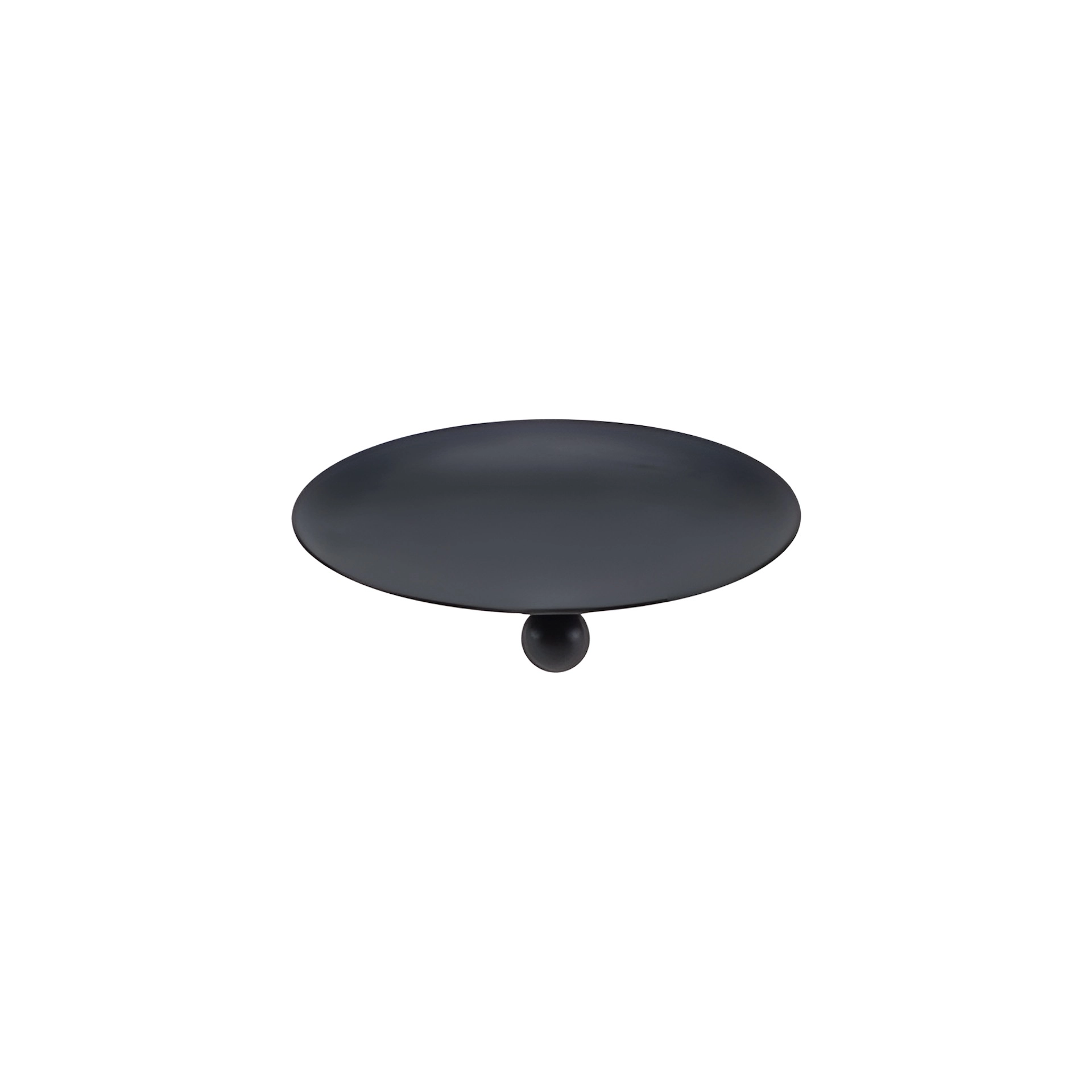 Kerzenständer flach, Ø 8,5 cm, schwarz
