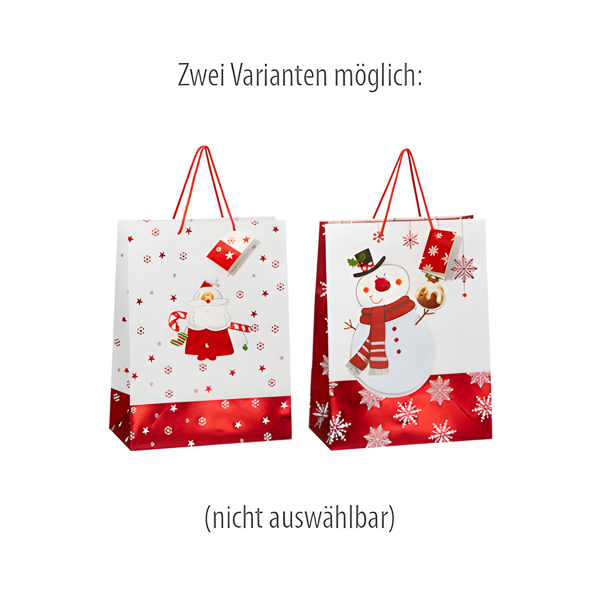 3D Geschenktüte 'Winter', groß