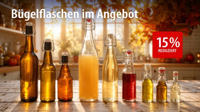 Bügelflaschen im Angebot