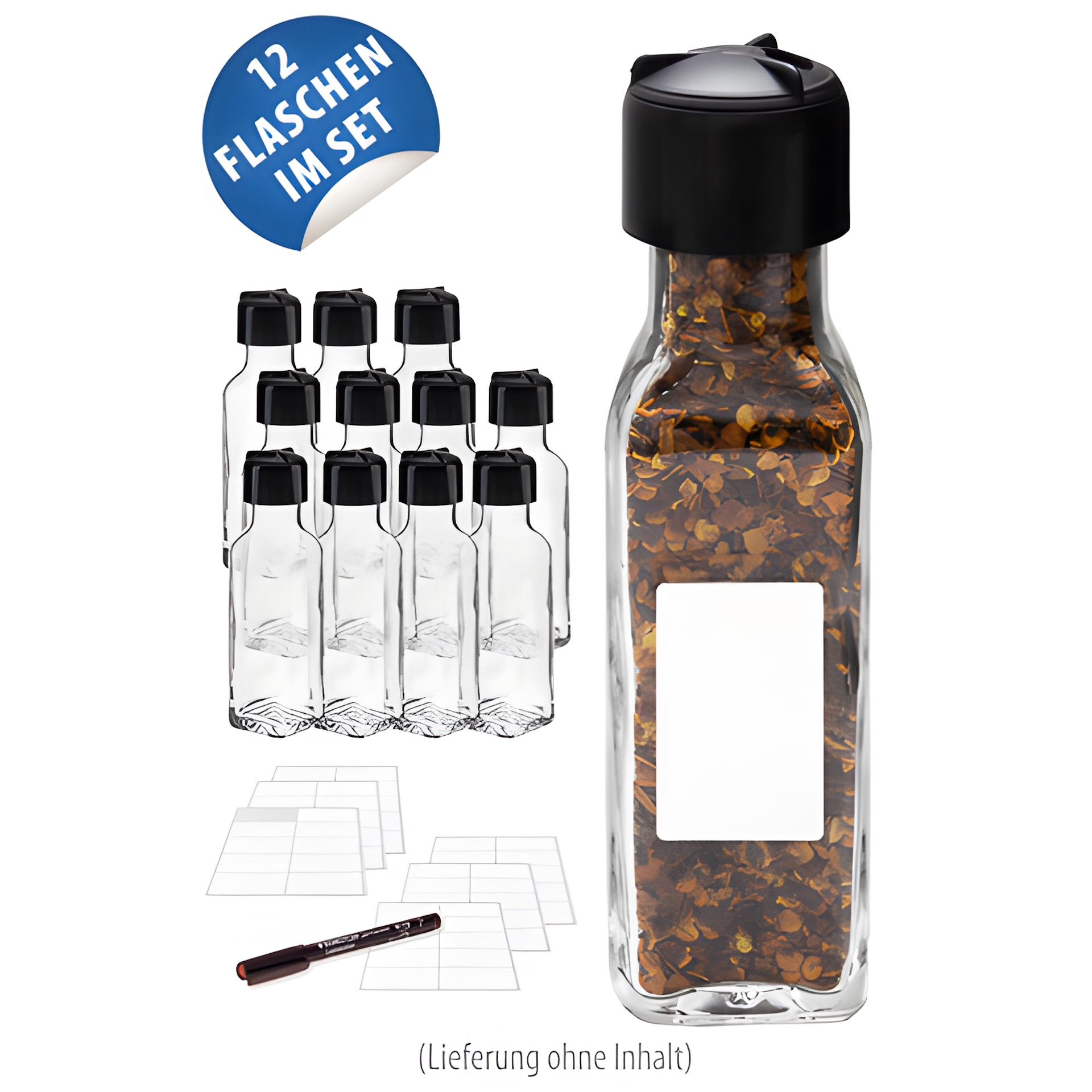Marasca 100 ml Gewürzglas, 12er Set
