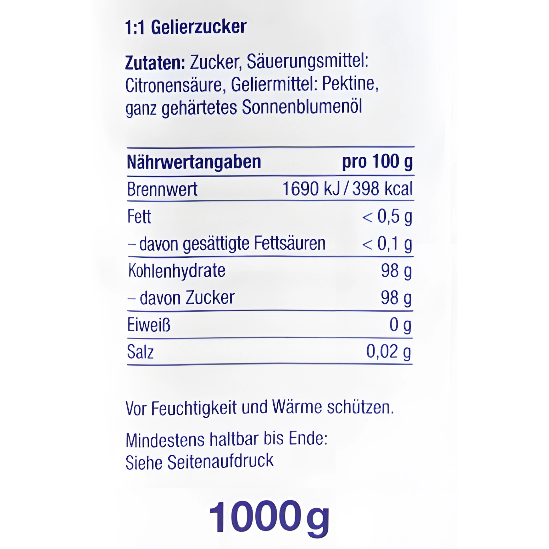 Gelierzucker 1:1, 1 kg