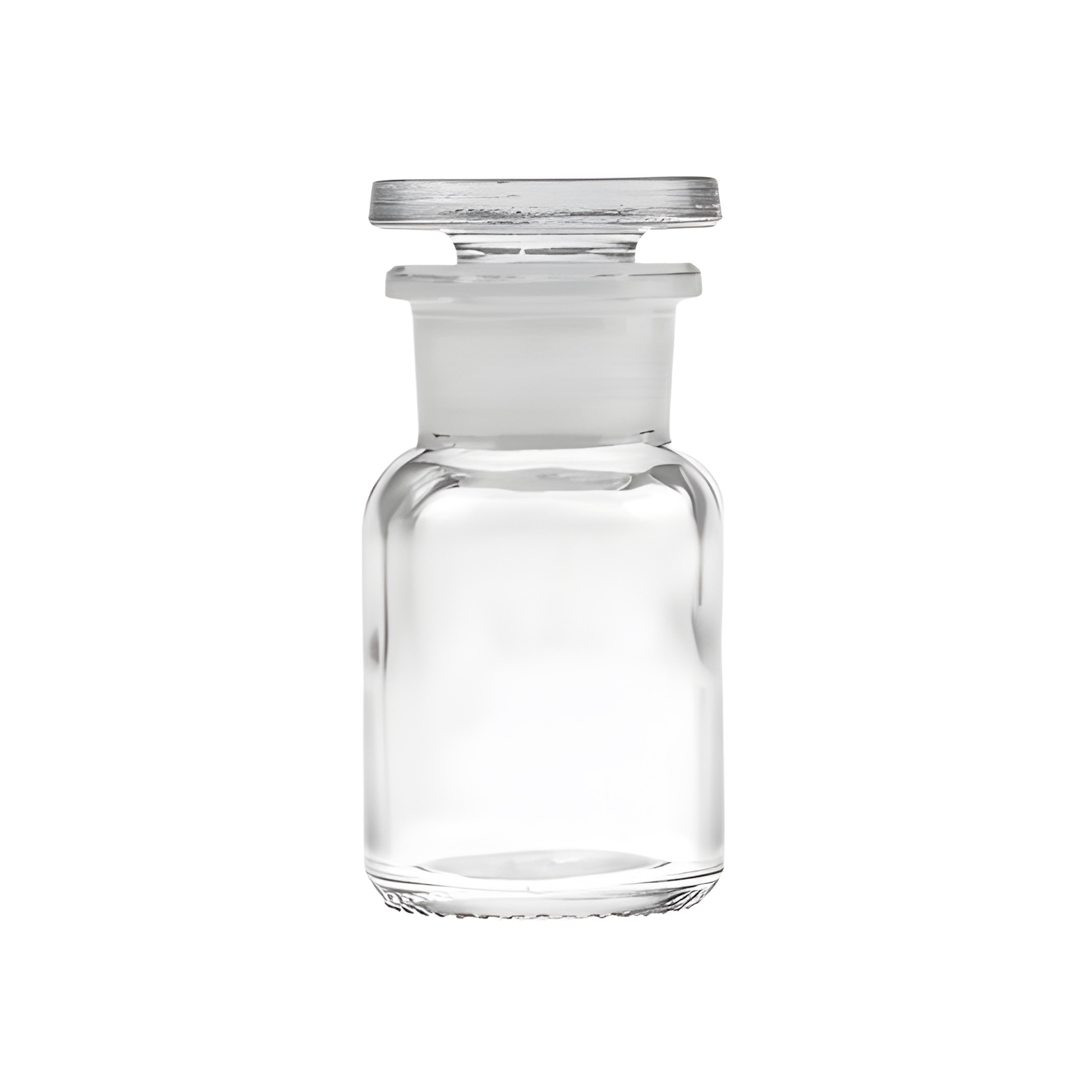 Apothekerflasche mit Glasstopfen   50 ml weiß