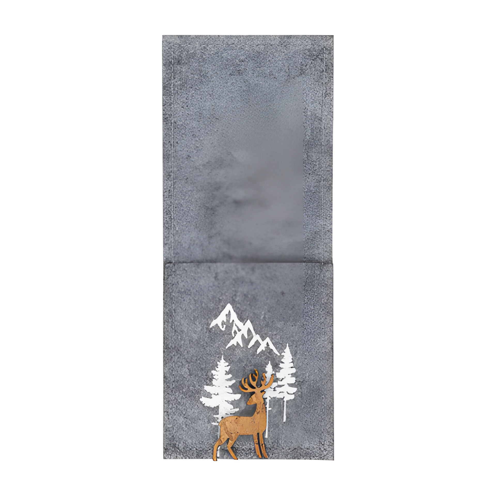 Besteckhalter 'Hirsch' aus Filz, 8 x 20 cm
