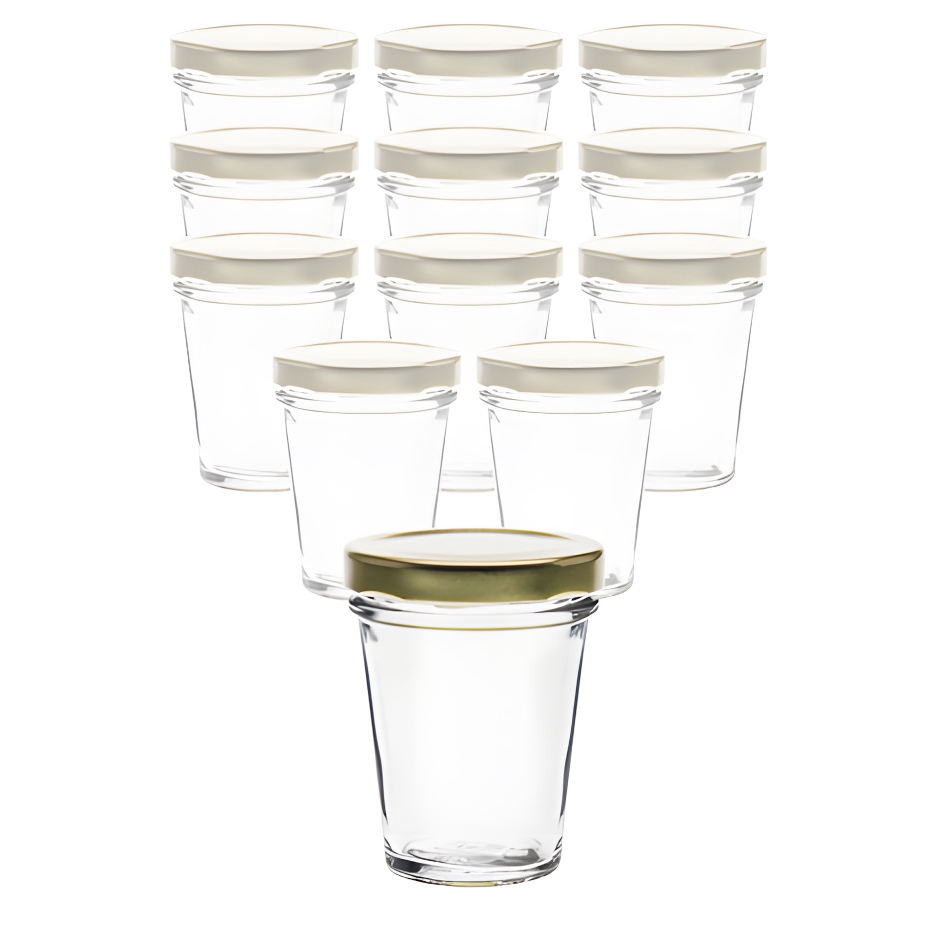 Set Becherglas  65 ml TO 58 mit Deckel