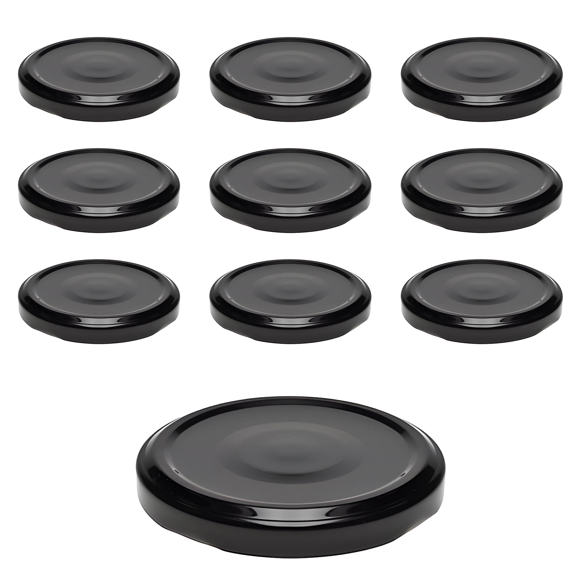 TO  63 schwarz past. mit Button, 10 Stück