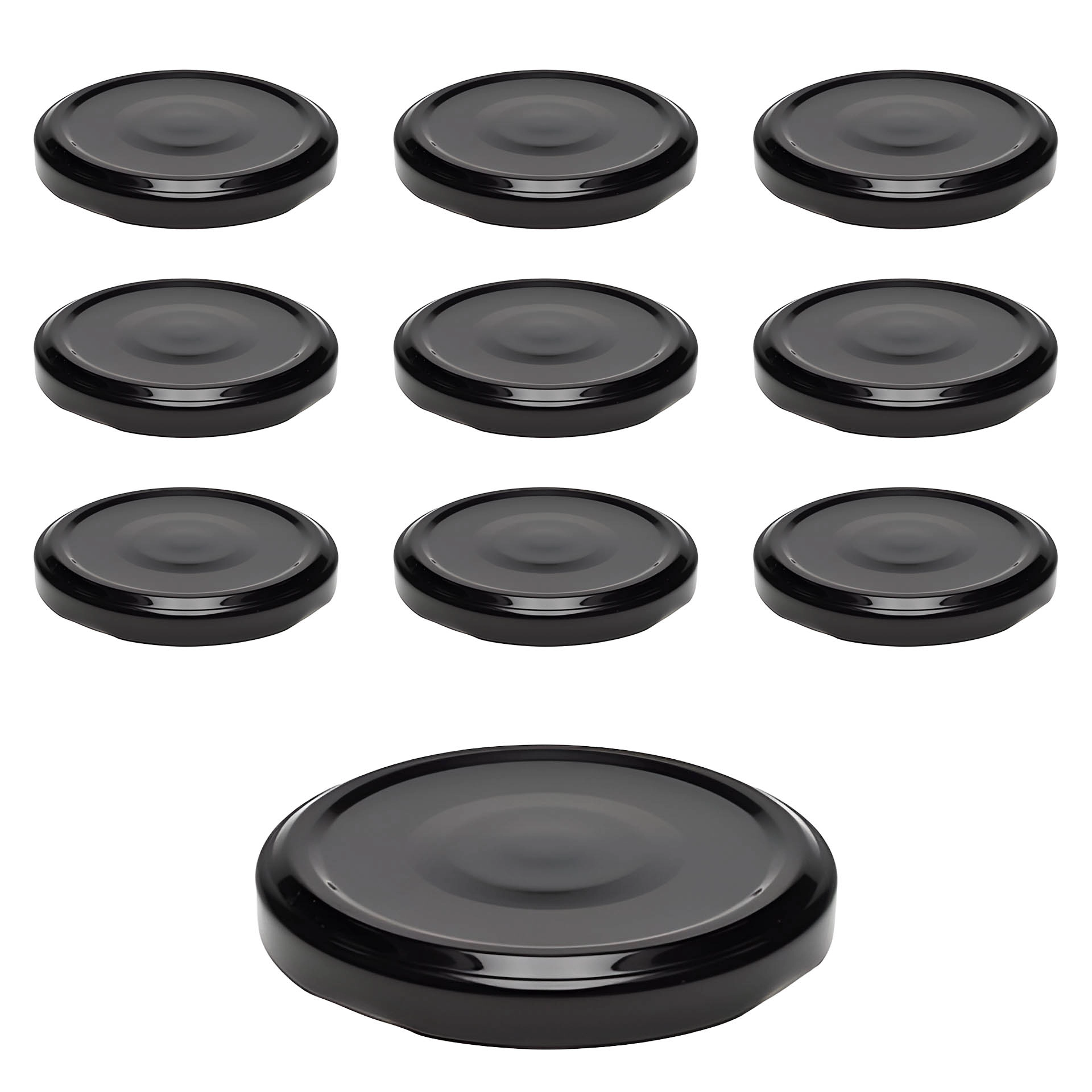 TO  63 schwarz past. mit Button, 10 Stück