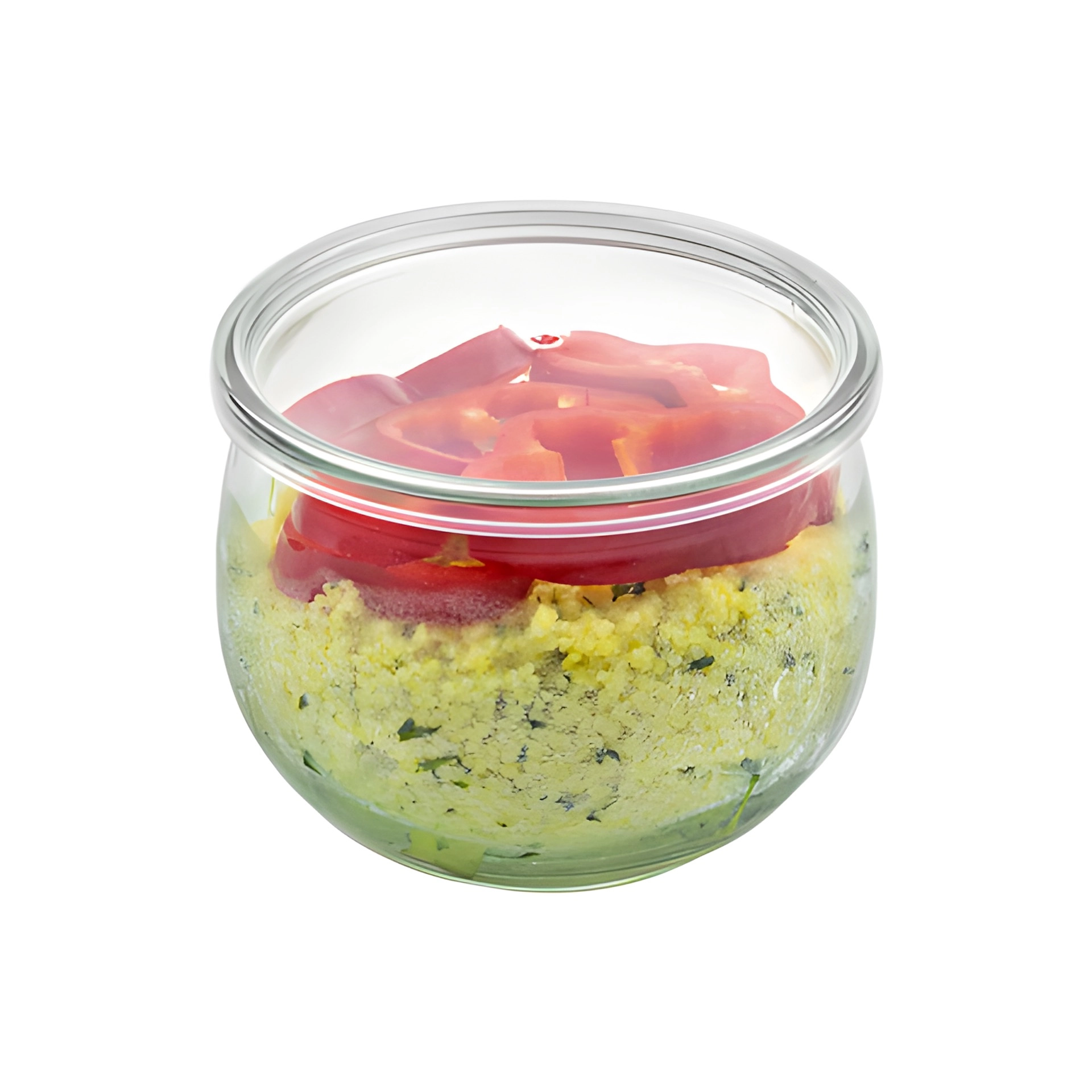 WECK-Tulpenglas 580 ml mit Klarsichtdeckel, 6er Set