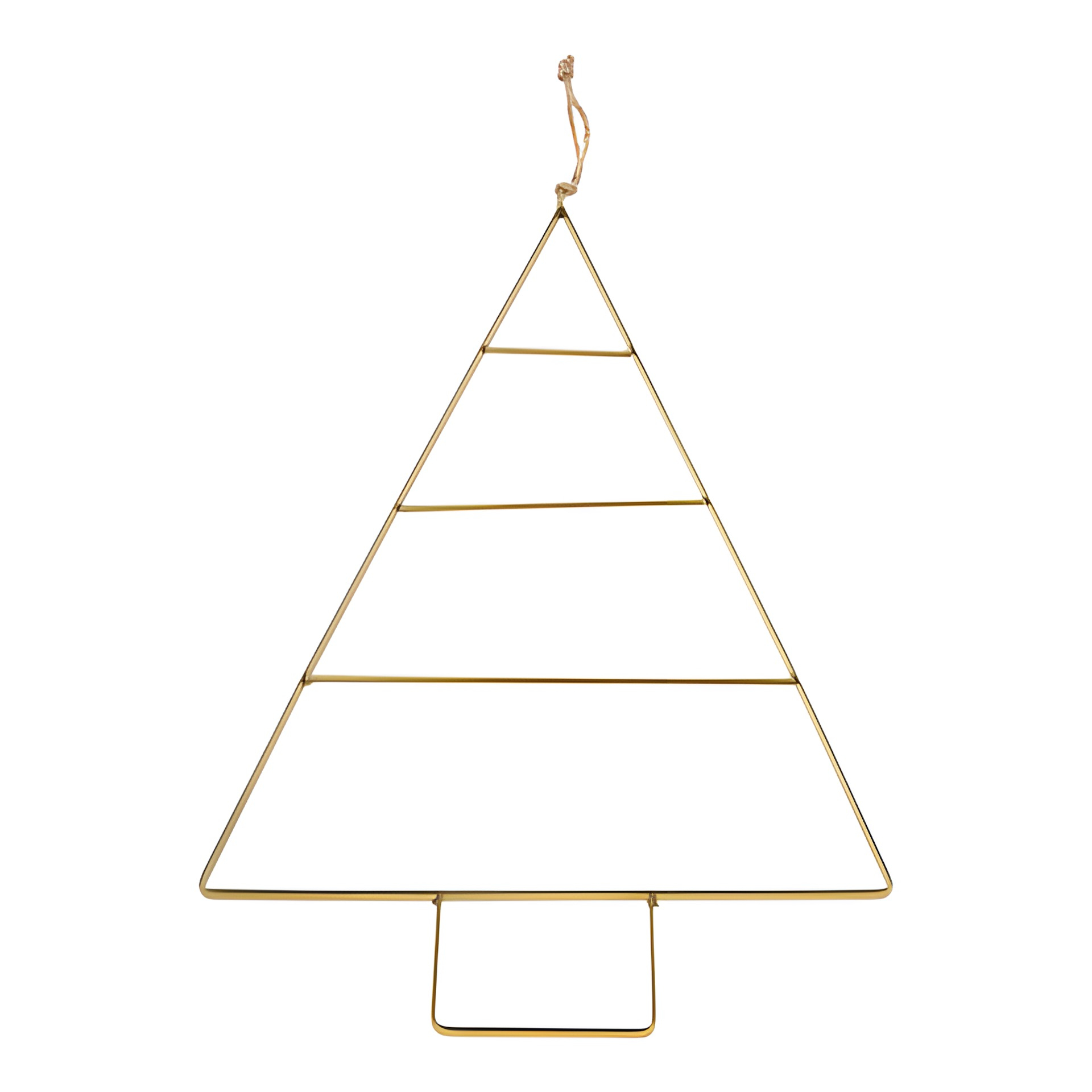 Metall-Anhänger 'Tannenbaum' gold, 27 x 45 cm