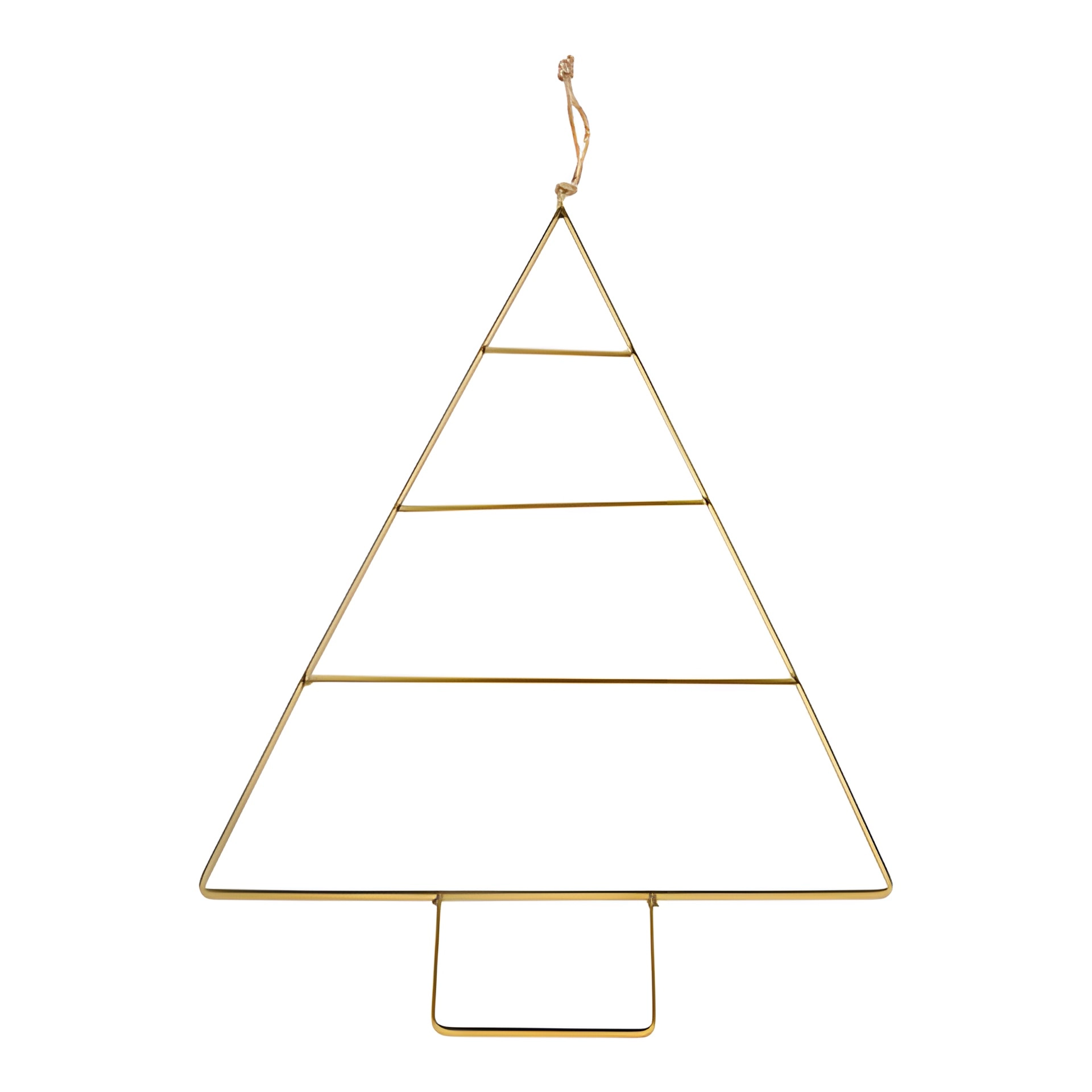 Metall-Anhänger 'Tannenbaum' gold, 27 x 45 cm