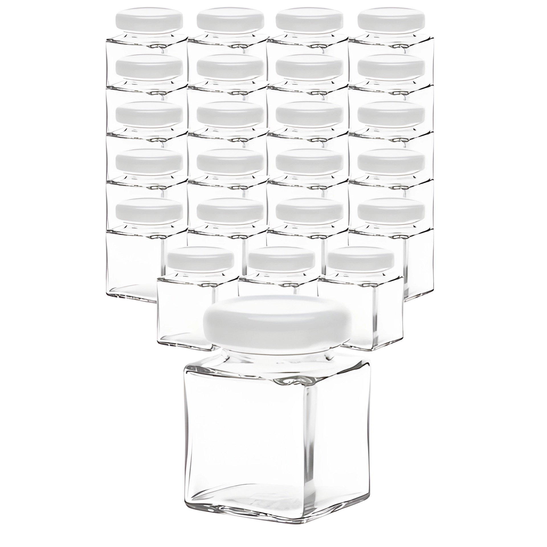 24er Set Cubi 50 ml TO 38 mit Deckel weiß
