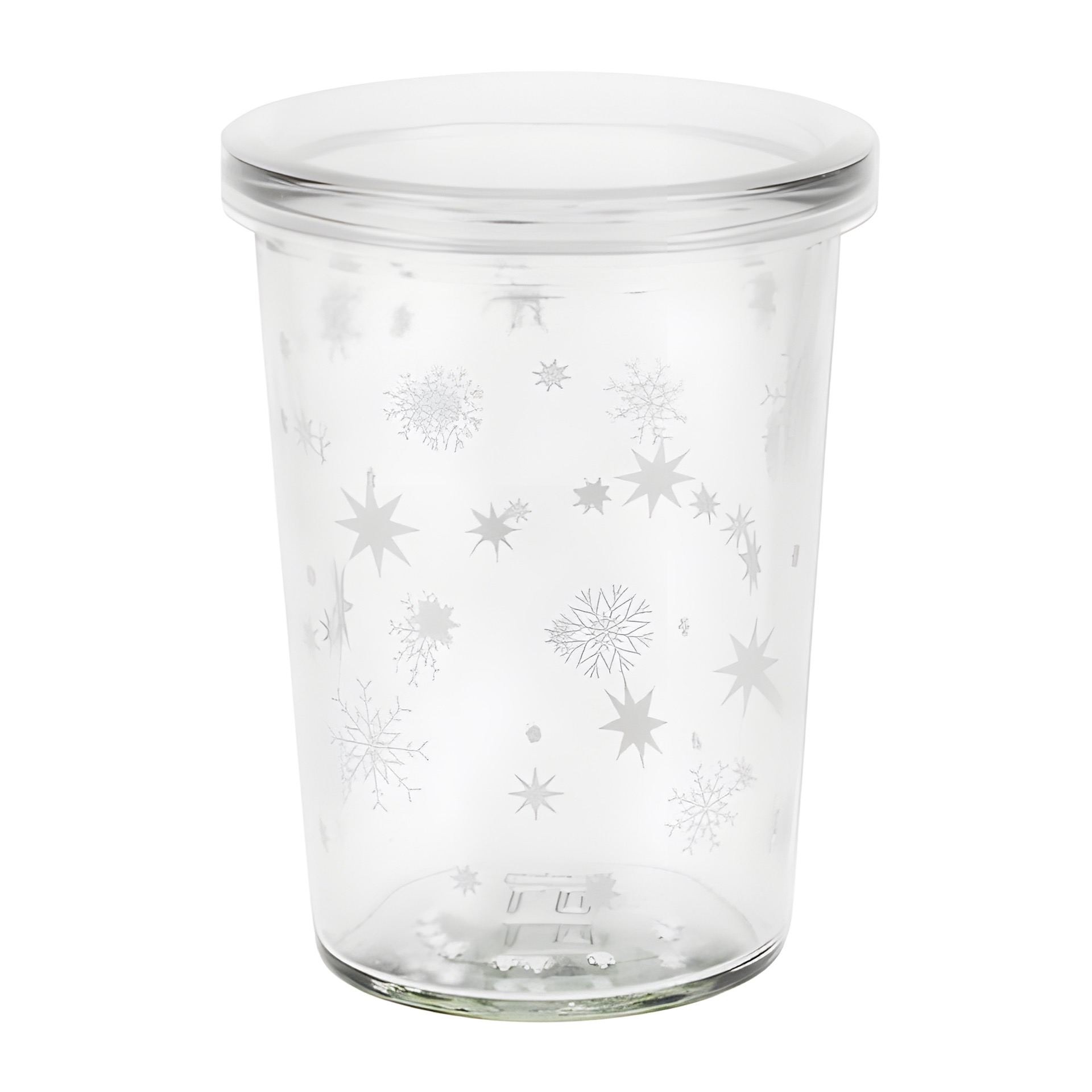 Becherglas 150 ml 'Sterne weiß'