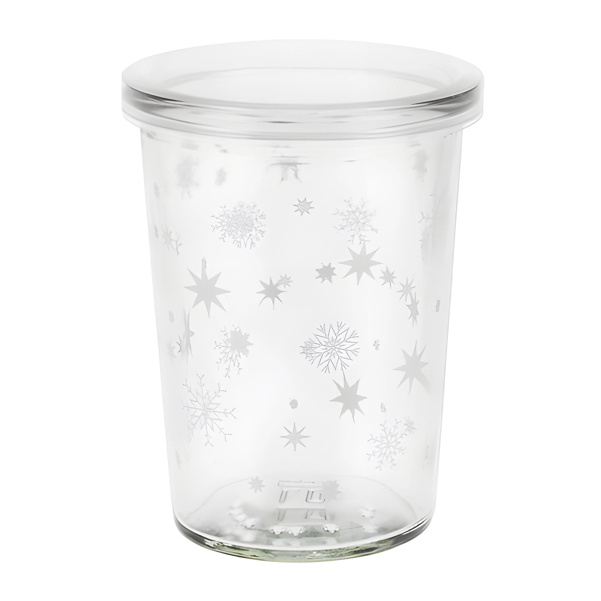 Becherglas 150 ml 'Sterne weiß'