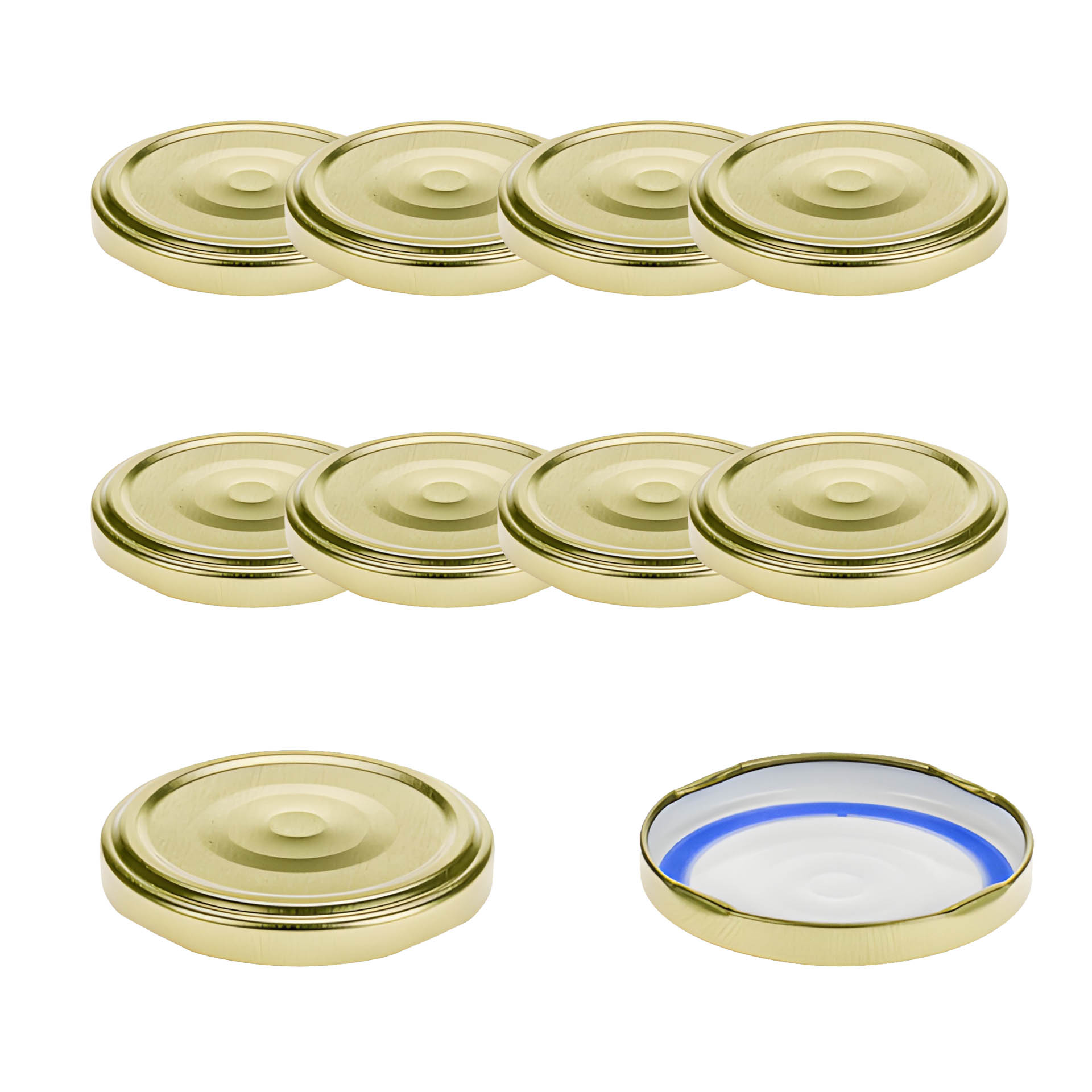 TO  66 gold past. mit Button BLUESEAL, 10 Stück