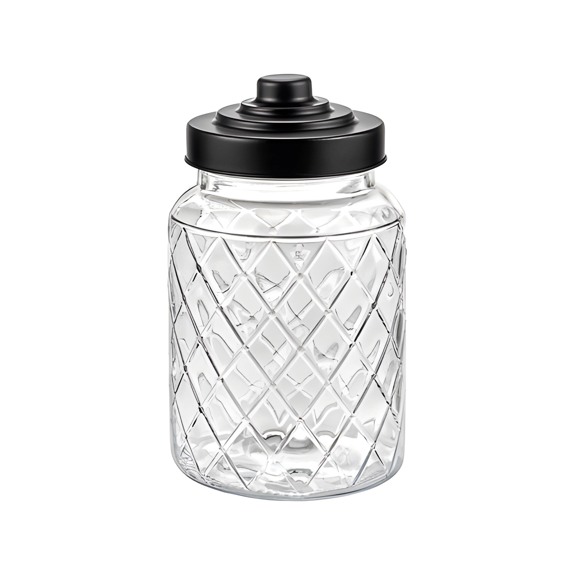 Vorratsglas 'Raute' 1000 ml mit Schraubdeckel
