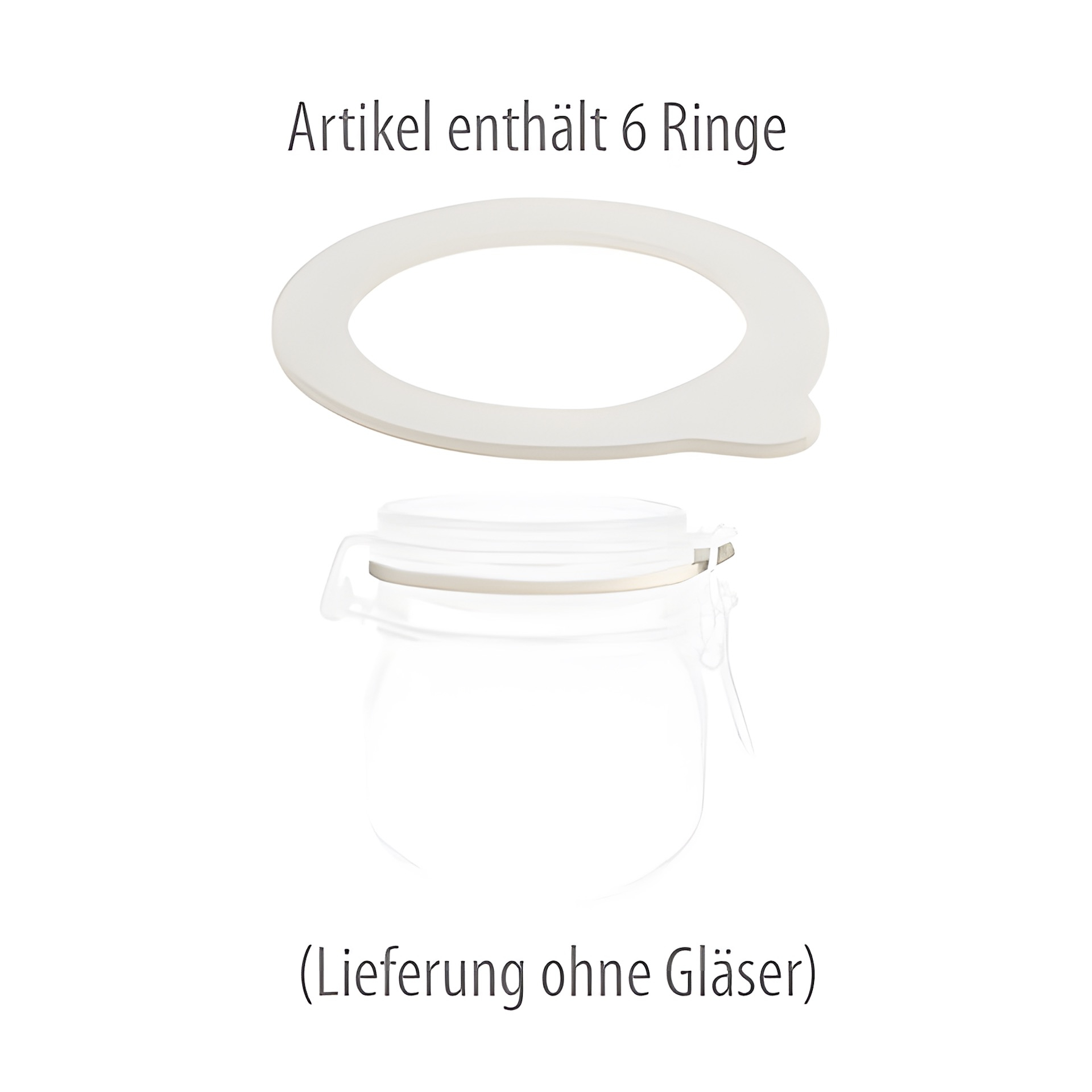 Dichtungsring 68 x 94 mm weiß, 6 Stück
