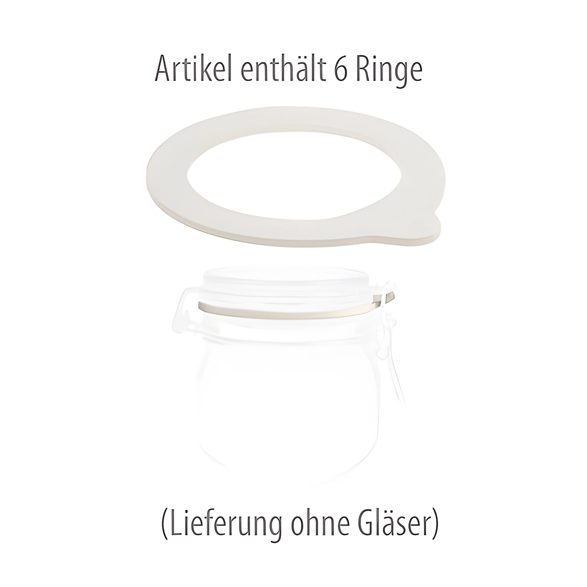 Dichtungsring 68 x 94 mm weiß, 6 Stück