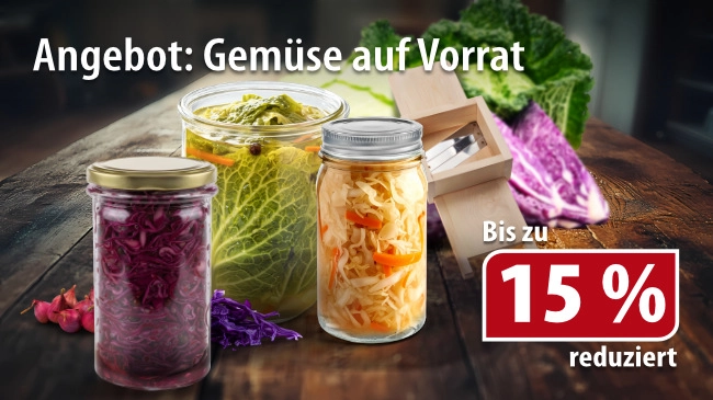 Gemüse auf Vorrat