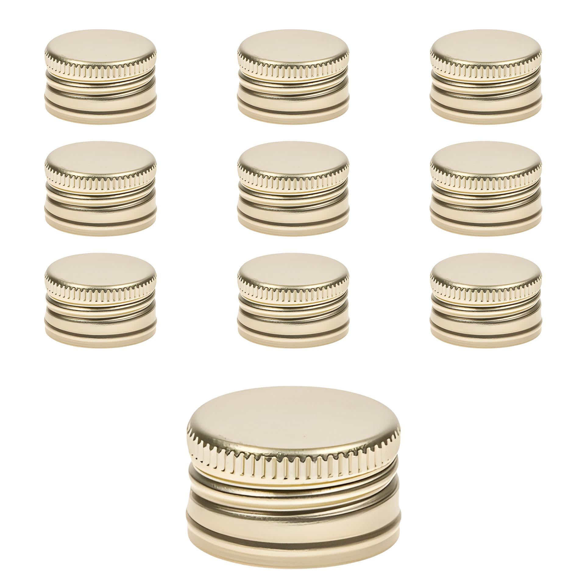 PP 24 gold Aluminium, 10 Stück