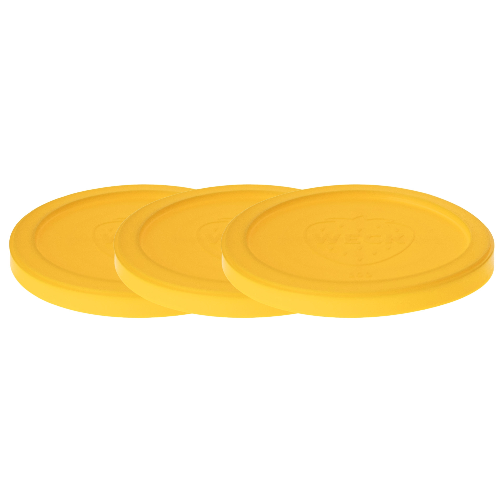 3 x WECK-Frischhaltedeckel mango RR 100