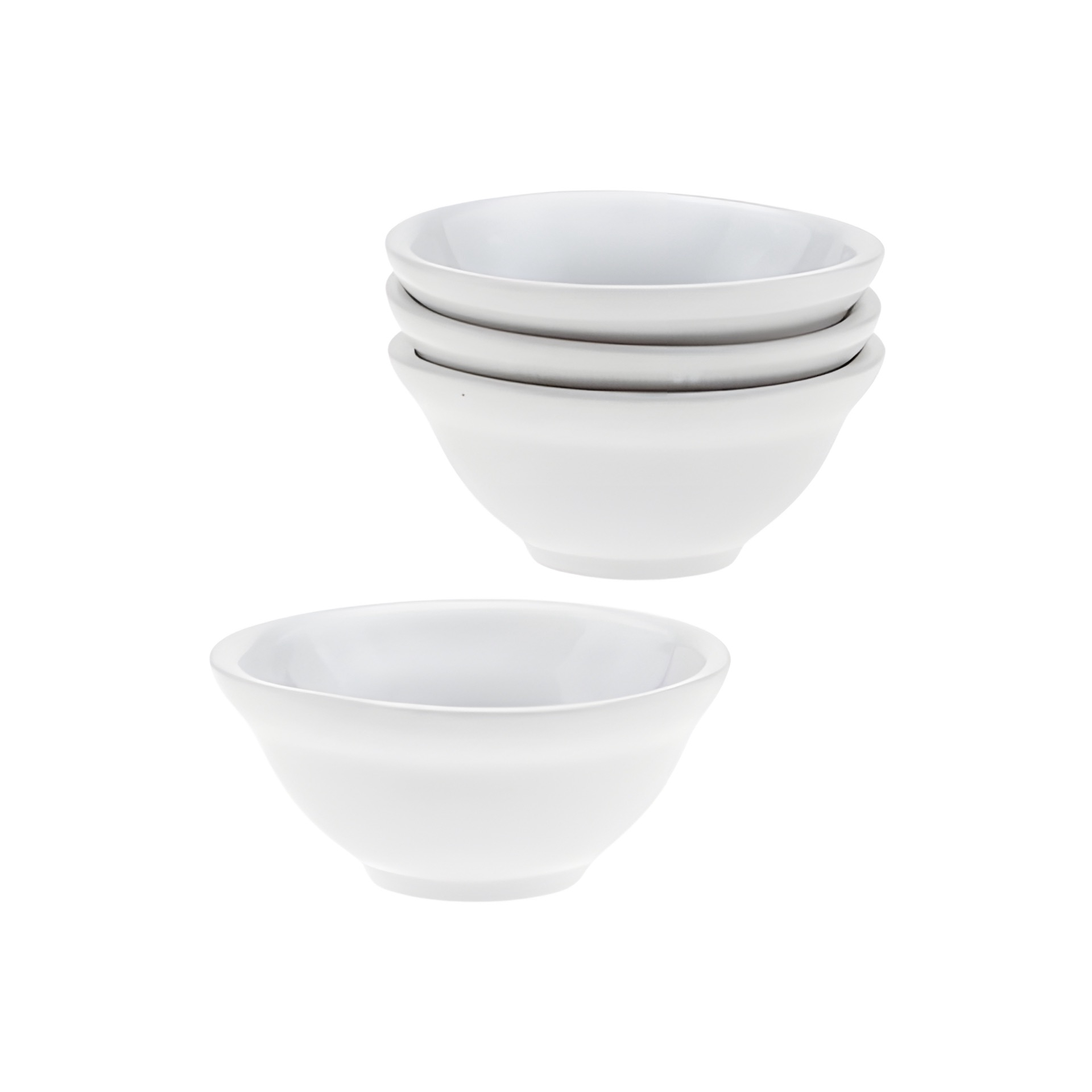Servierschalen-Set Keramik weiß, 4-teilig