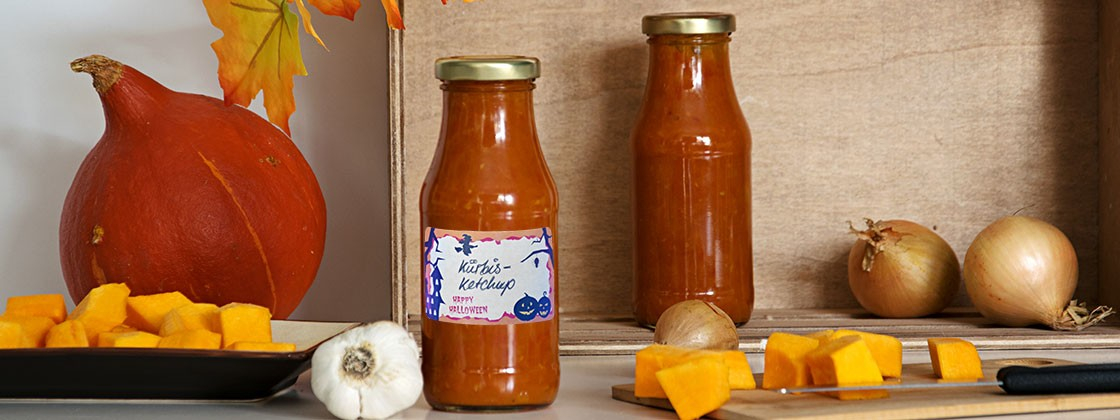 Selbstgemachter Kürbisketchup