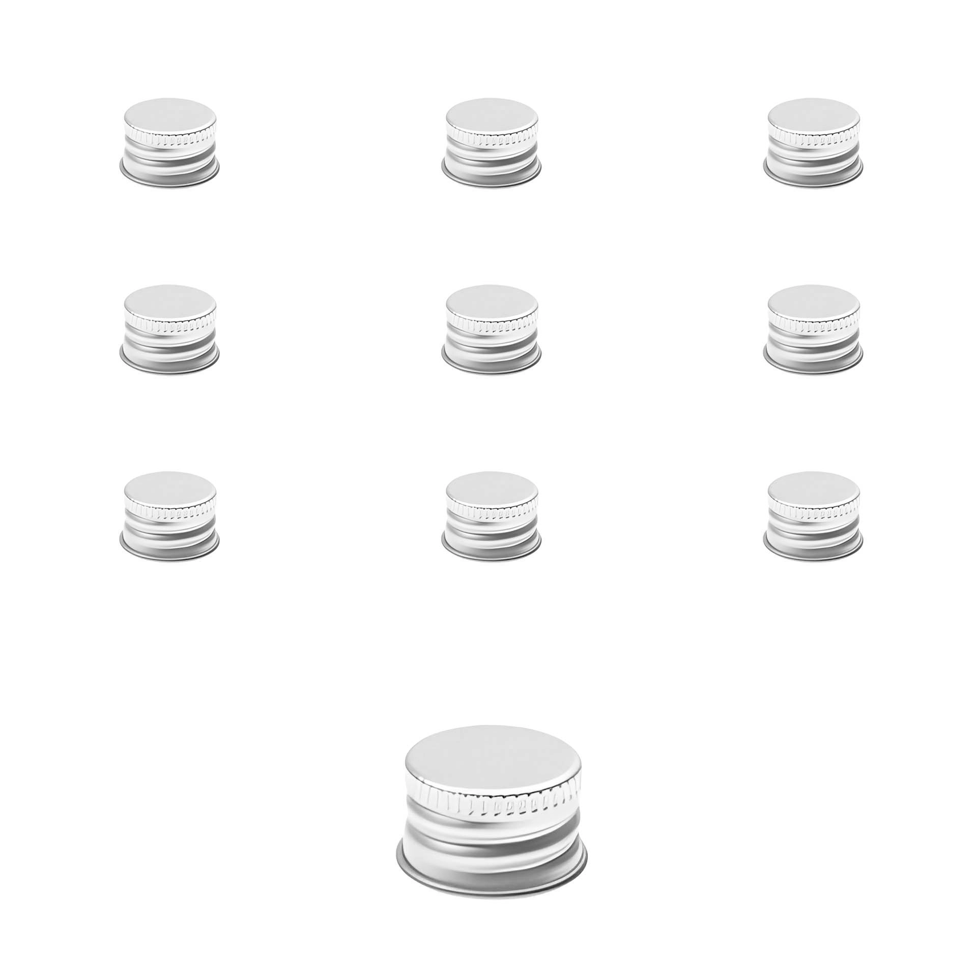 PP 18 silber Aluminium, 10 Stück