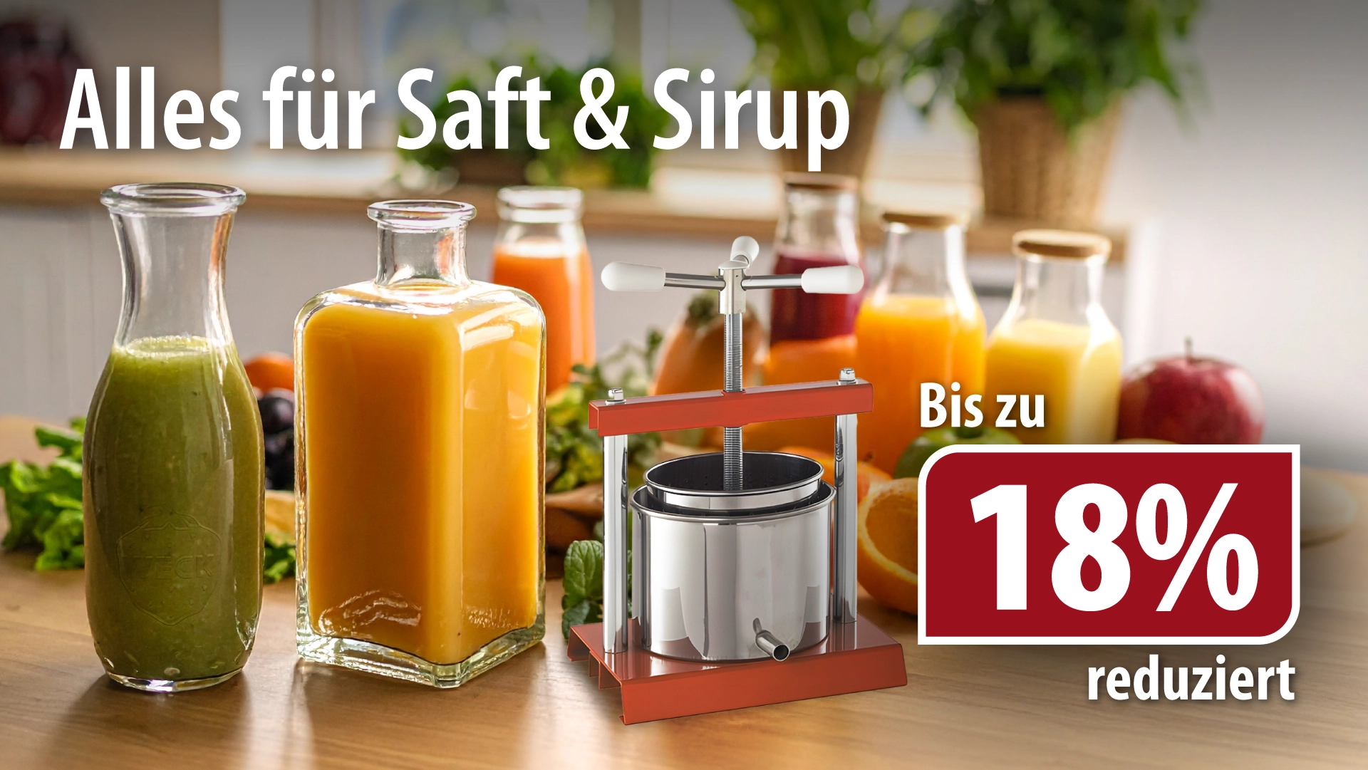 Alles für Saft und Sirup