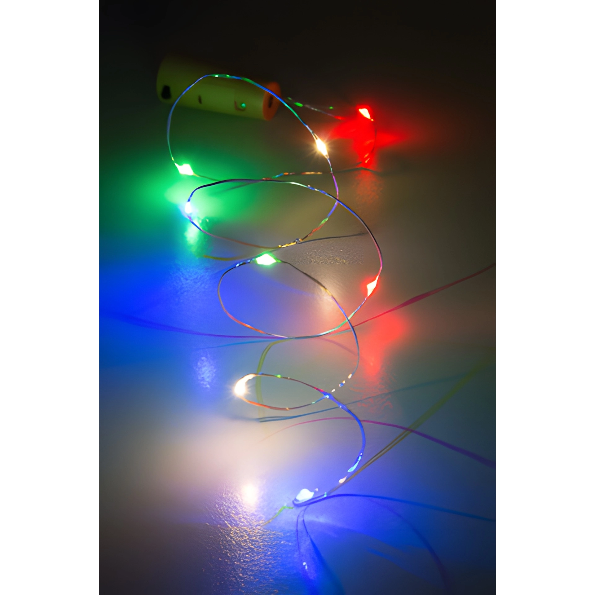 Flaschenlicht, 8 LEDs, mehrfarbig