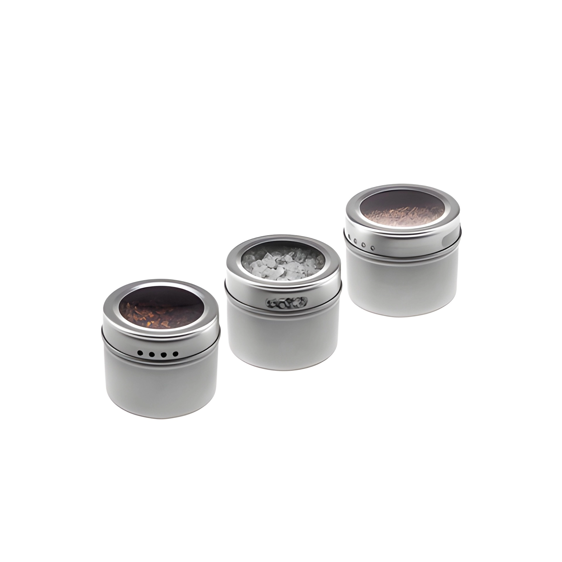 Magnetische Metalldose 110 ml mit Sichtverschluss