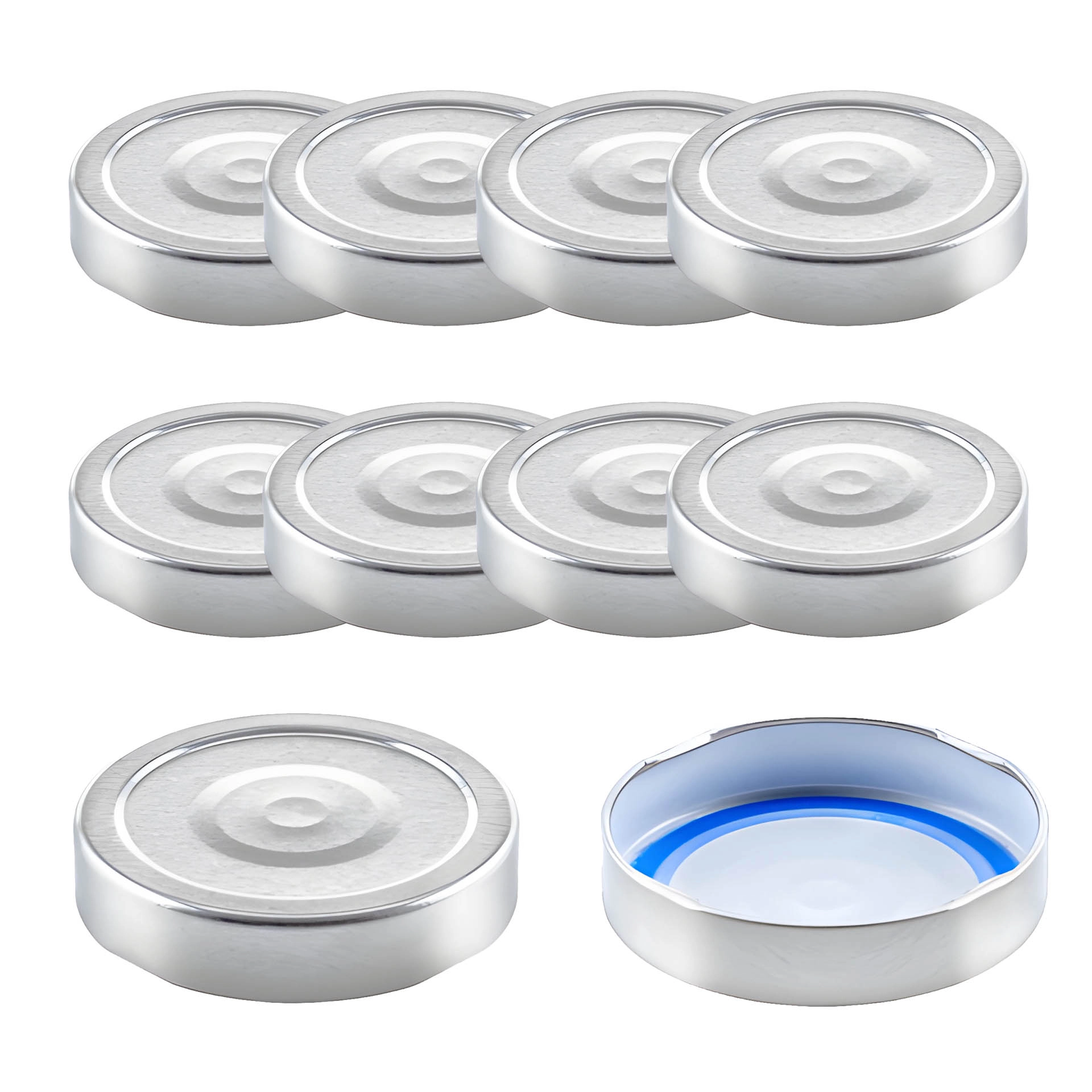 TO 66 Deep silber ster. mit Button BLUESEAL, 10 Stück