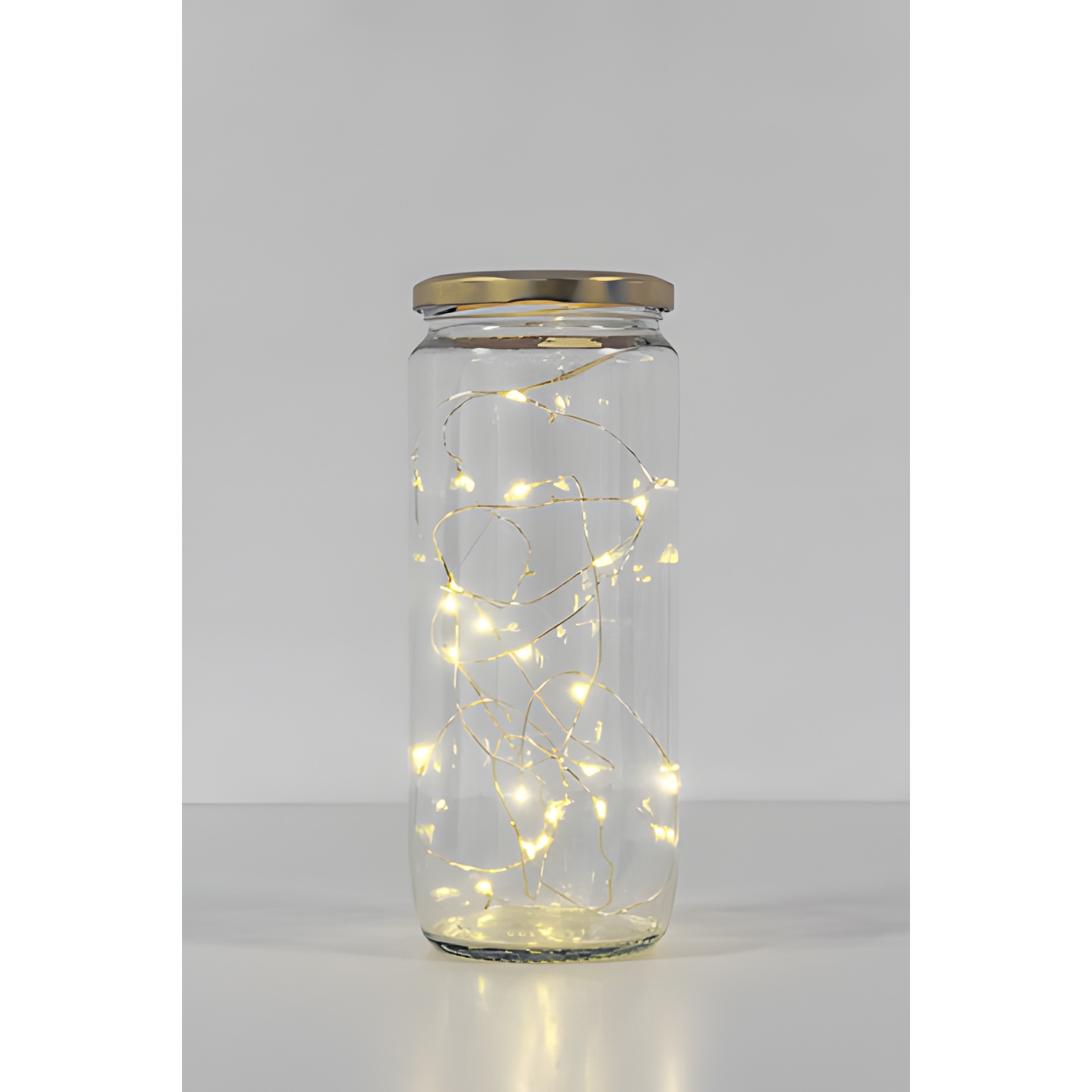 Lichterkette mit 20 LEDs weiß, Minibatteriefach