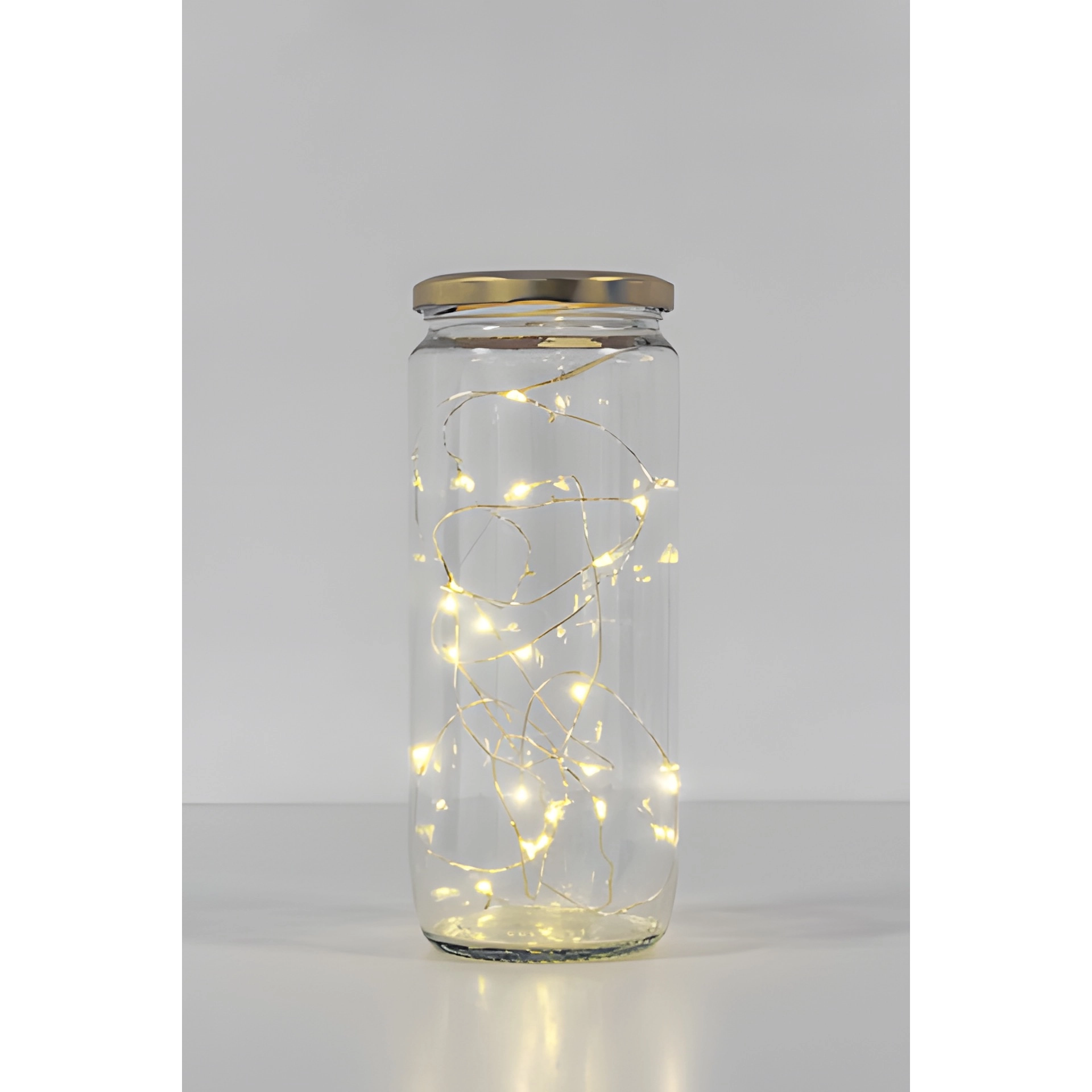 Lichterkette mit 20 LEDs weiß, Minibatteriefach