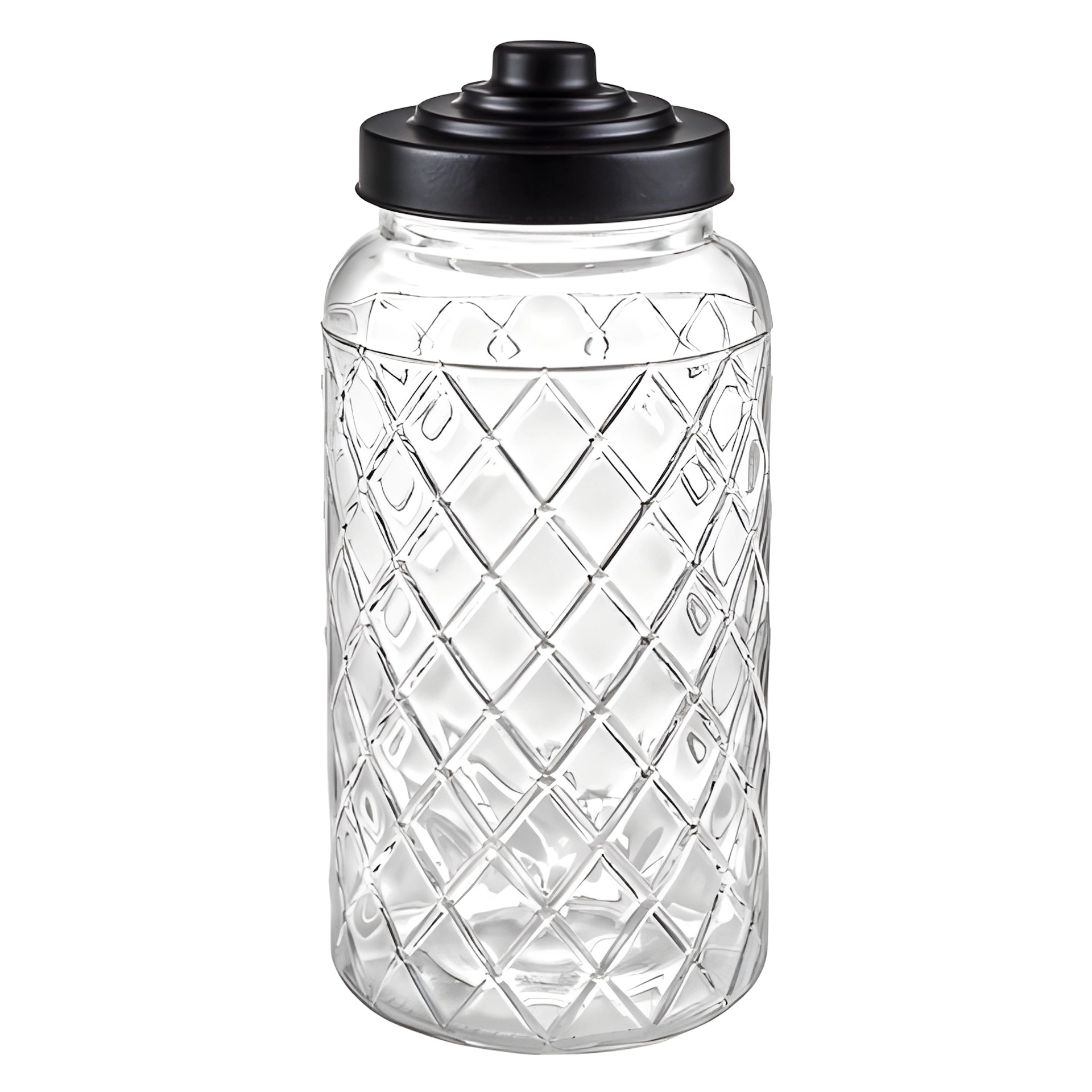 Vorratsglas 'Raute' 1400 ml mit Schraubdeckel