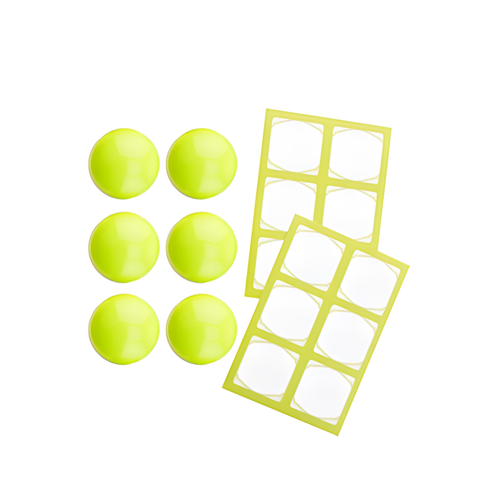 TO 38 Kappe 6er plus 12 Etiketten, lime